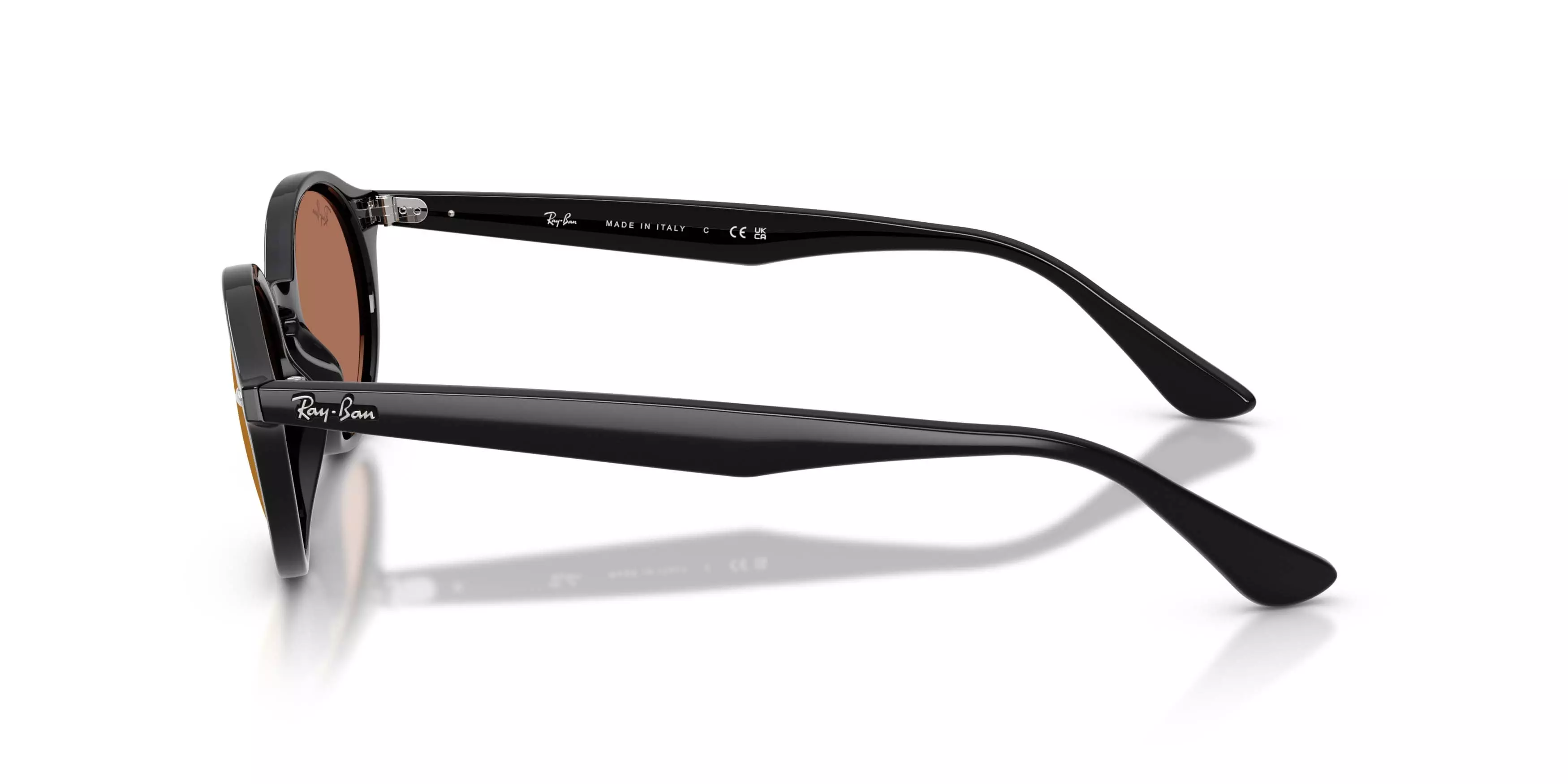 Ray-Ban RB4315 Brown Mirror Gold Sunglasses &ndash; Black - BLACK/GOLD