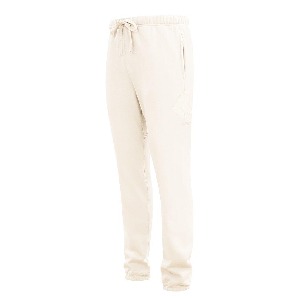 Pro Standard Men's MLB Boston Red Sox Neutral Sweatpants - CREAM Thumbnail View 3