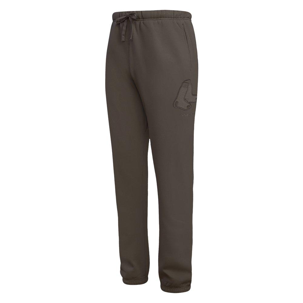 Pro Standard Men's MLB Boston Red Sox Neutral Sweatpants - DK BROWN Thumbnail View 3