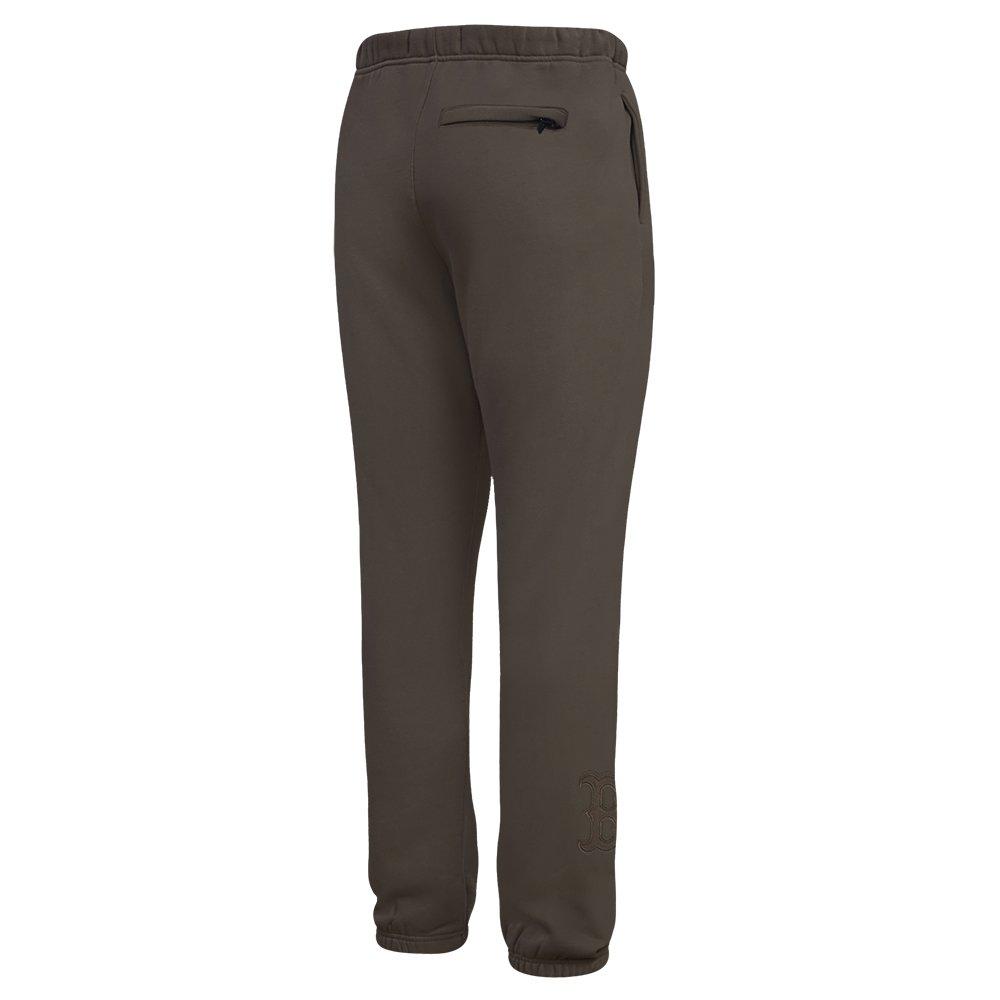 Pro Standard Men's MLB Boston Red Sox Neutral Sweatpants - DK BROWN Thumbnail View 4