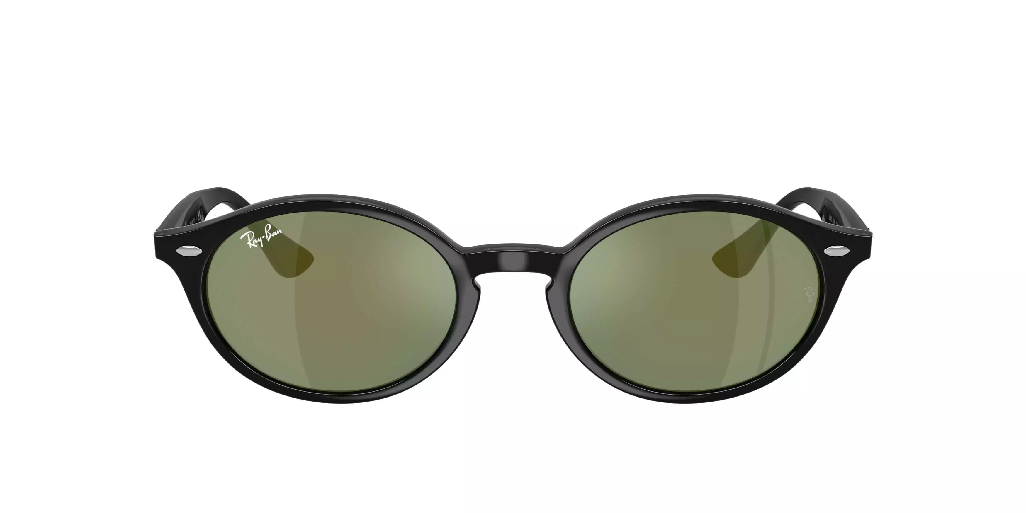 Ray-Ban RB4315 Grey Mirror Blue Green Sunglasses &ndash; Black - BLACK/BLUE
