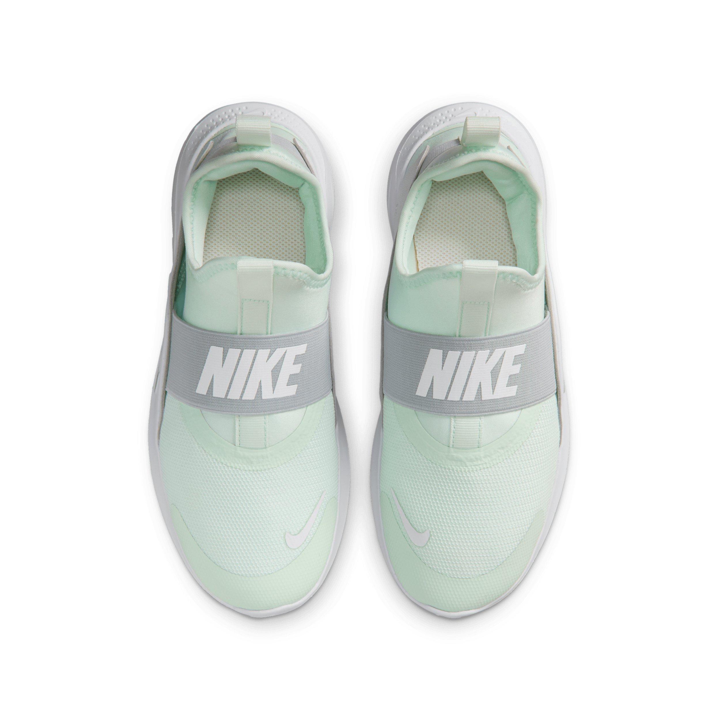 Nike Flex Runner 4 "Barely Green/Photon Dust/White/Light Silver" Grade School Boys' Running Shoe - GREEN/DUST/WHITE/LT SILVER