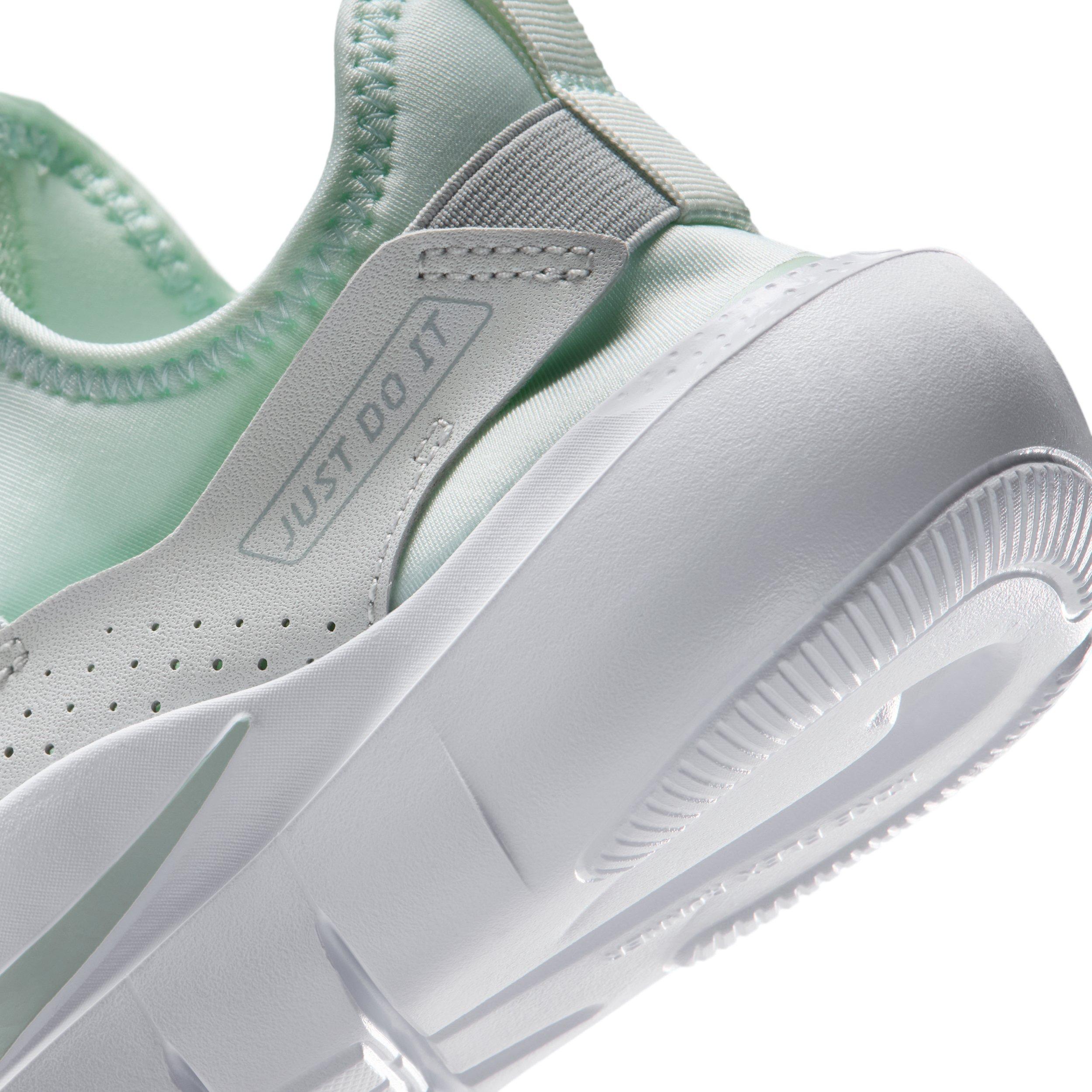 Nike Flex Runner 4 "Barely Green/Photon Dust/White/Light Silver" Grade School Boys' Running Shoe - GREEN/DUST/WHITE/LT SILVER