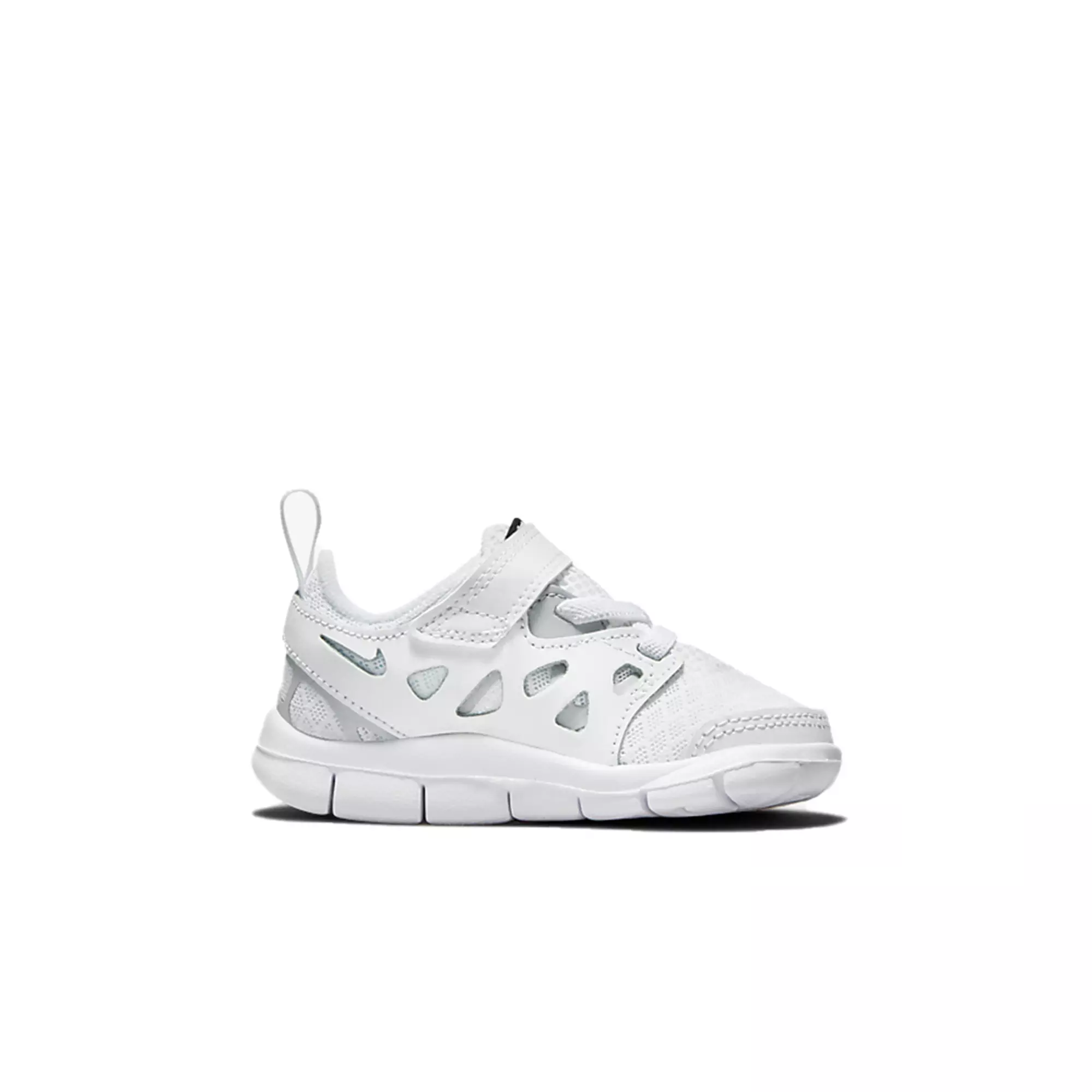 Nike Free Run 2 "White/Wolf Grey/Black" Infant Boys' Shoe - WHITE