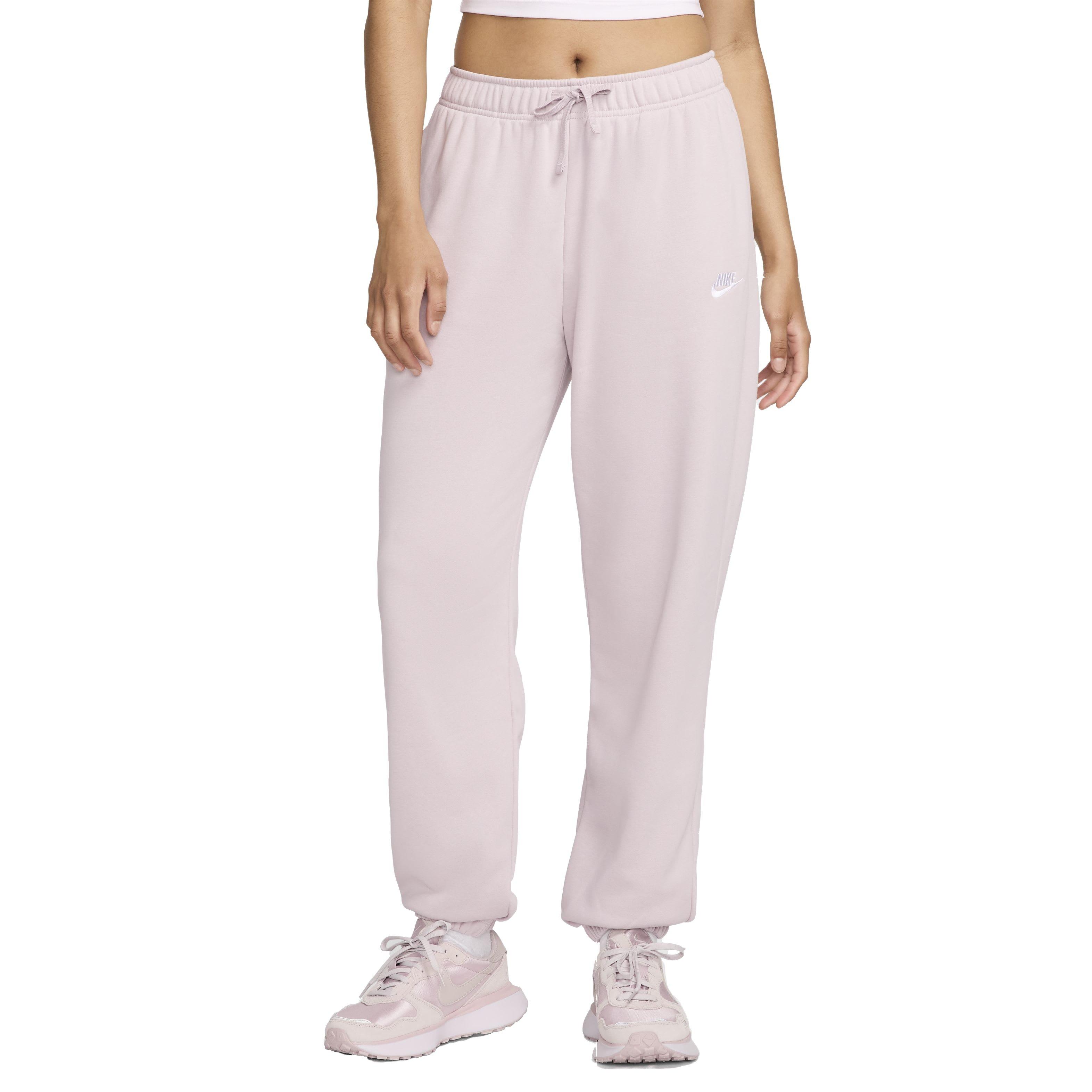 Nike Women's Sportswear Club Fleece Mid-Rise Oversized Sweatpants - LIGHT PURPLE Thumbnail View 1