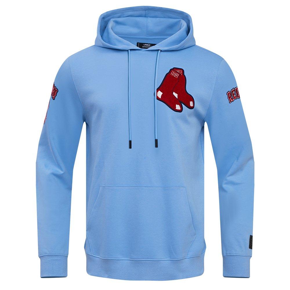 Pro Standard Men's MLB Boston Red Sox Chenille Pullover Hoodie - BLUE Thumbnail View 1