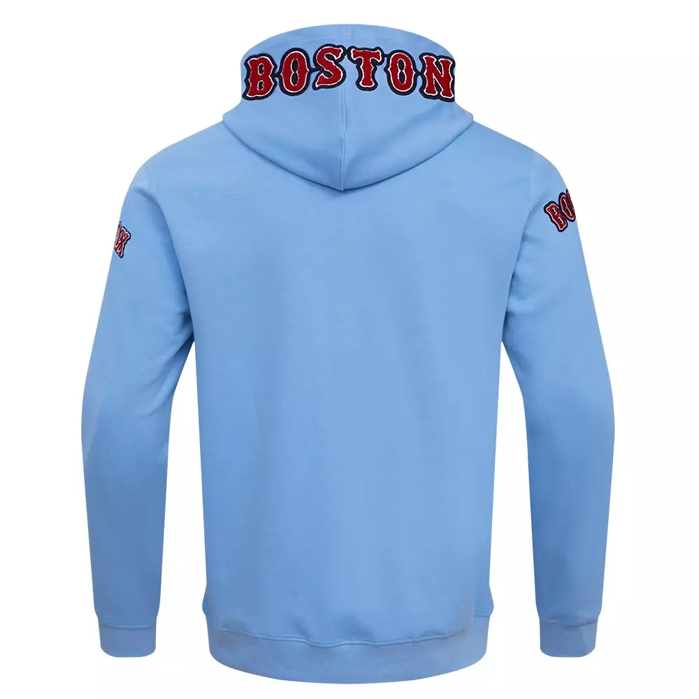 Pro Standard Men's MLB Boston Red Sox Chenille Pullover Hoodie - BLUE