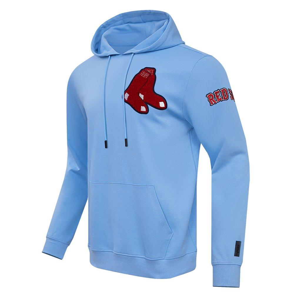 Pro Standard Men's MLB Boston Red Sox Chenille Pullover Hoodie - BLUE Thumbnail View 3