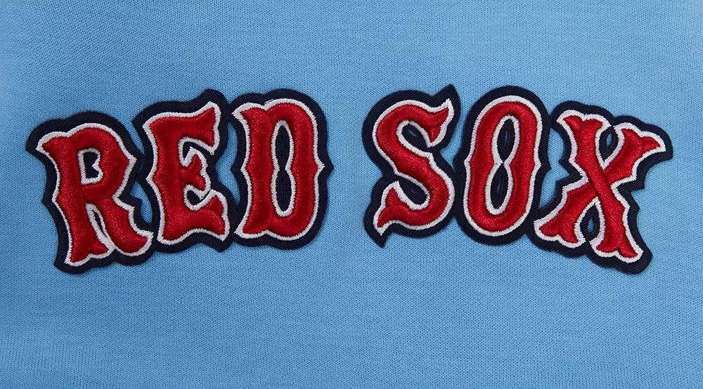 Pro Standard Men's MLB Boston Red Sox Chenille Pullover Hoodie - BLUE