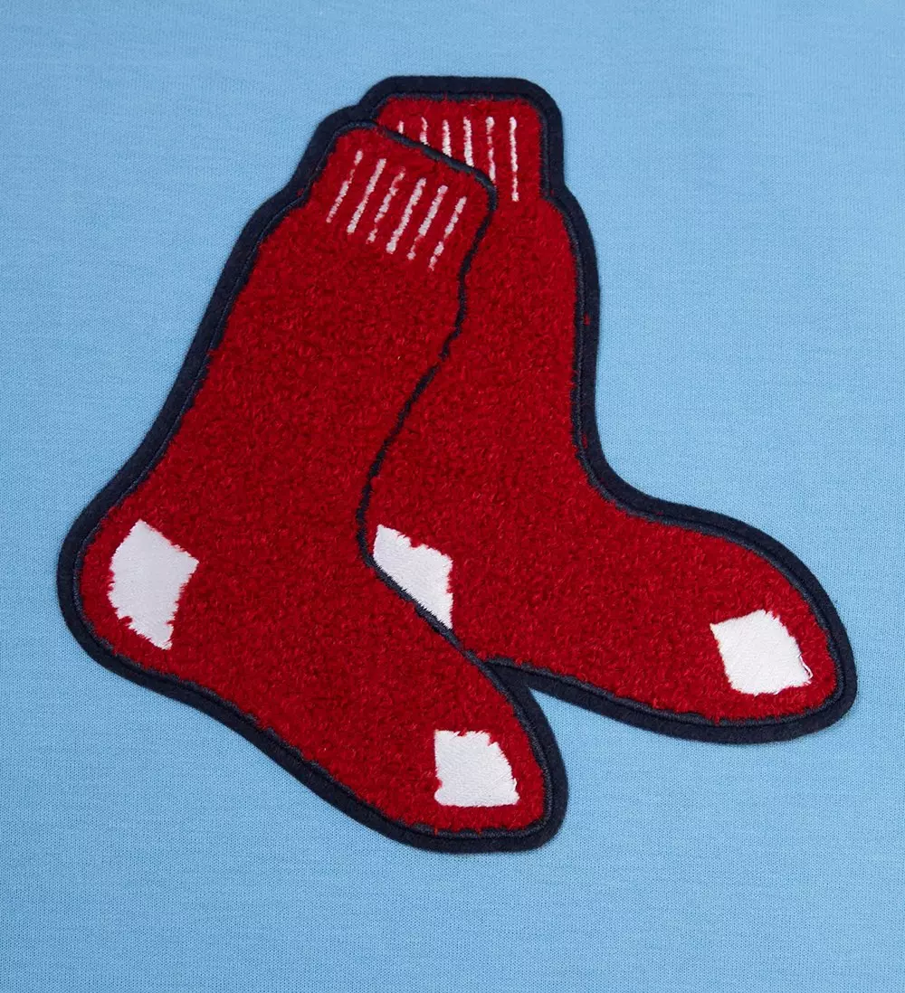 Pro Standard Men's MLB Boston Red Sox Chenille Pullover Hoodie - BLUE