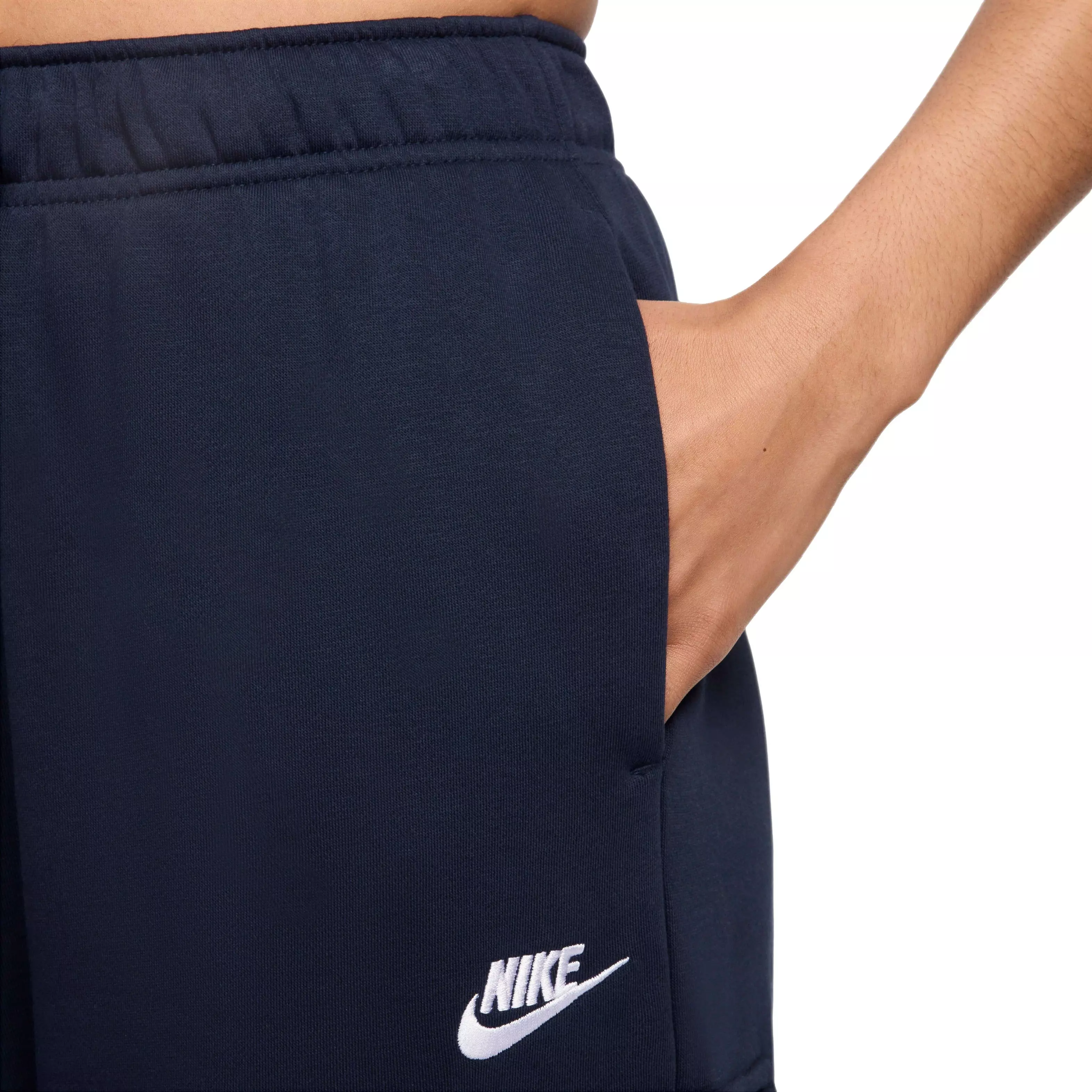 Nike Women's Sportswear Club Fleece Mid-Rise Oversized Cargo Sweatpants - Blue - BLUE