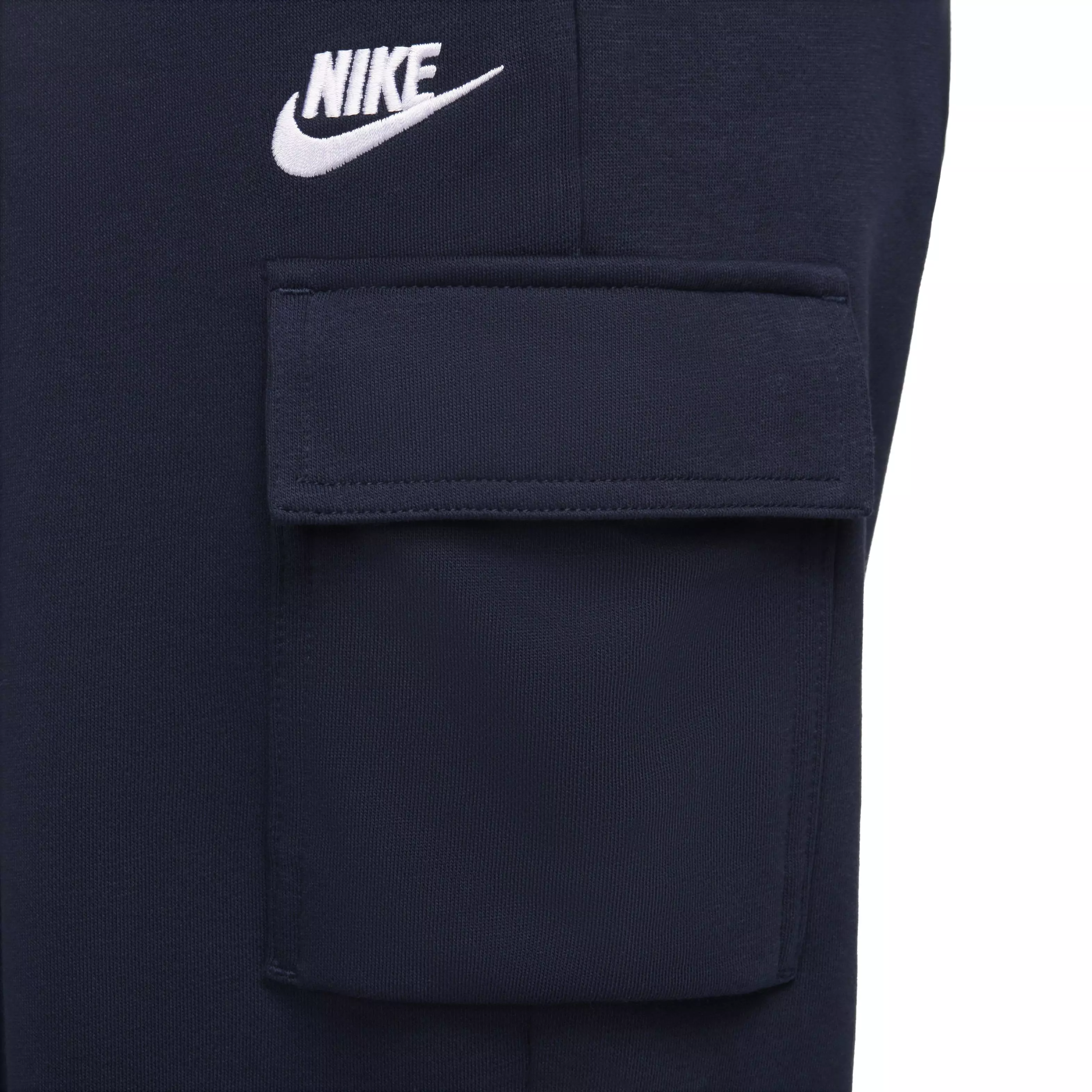 Nike Women's Sportswear Club Fleece Mid-Rise Oversized Cargo Sweatpants - Blue - BLUE