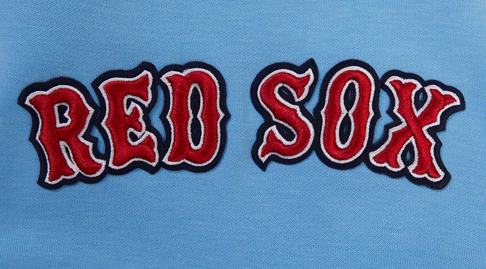 Pro Standard Men's MLB Boston Red Sox Classic Chenille Full-Zip Hooded Jacket - BLUE Thumbnail View 5