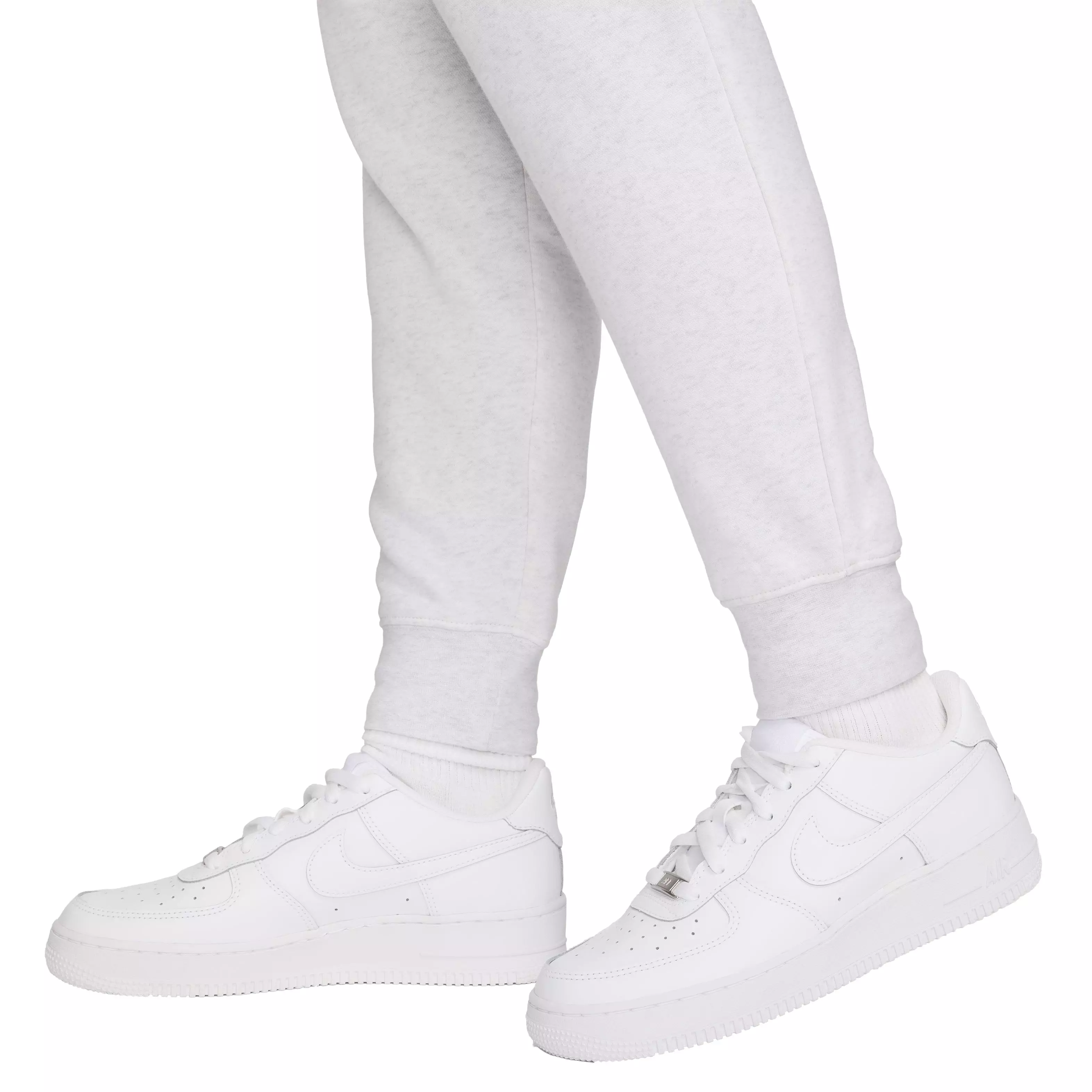 Nike Women's Sportswear Club Fleece Mid-Rise Joggers - WHITE