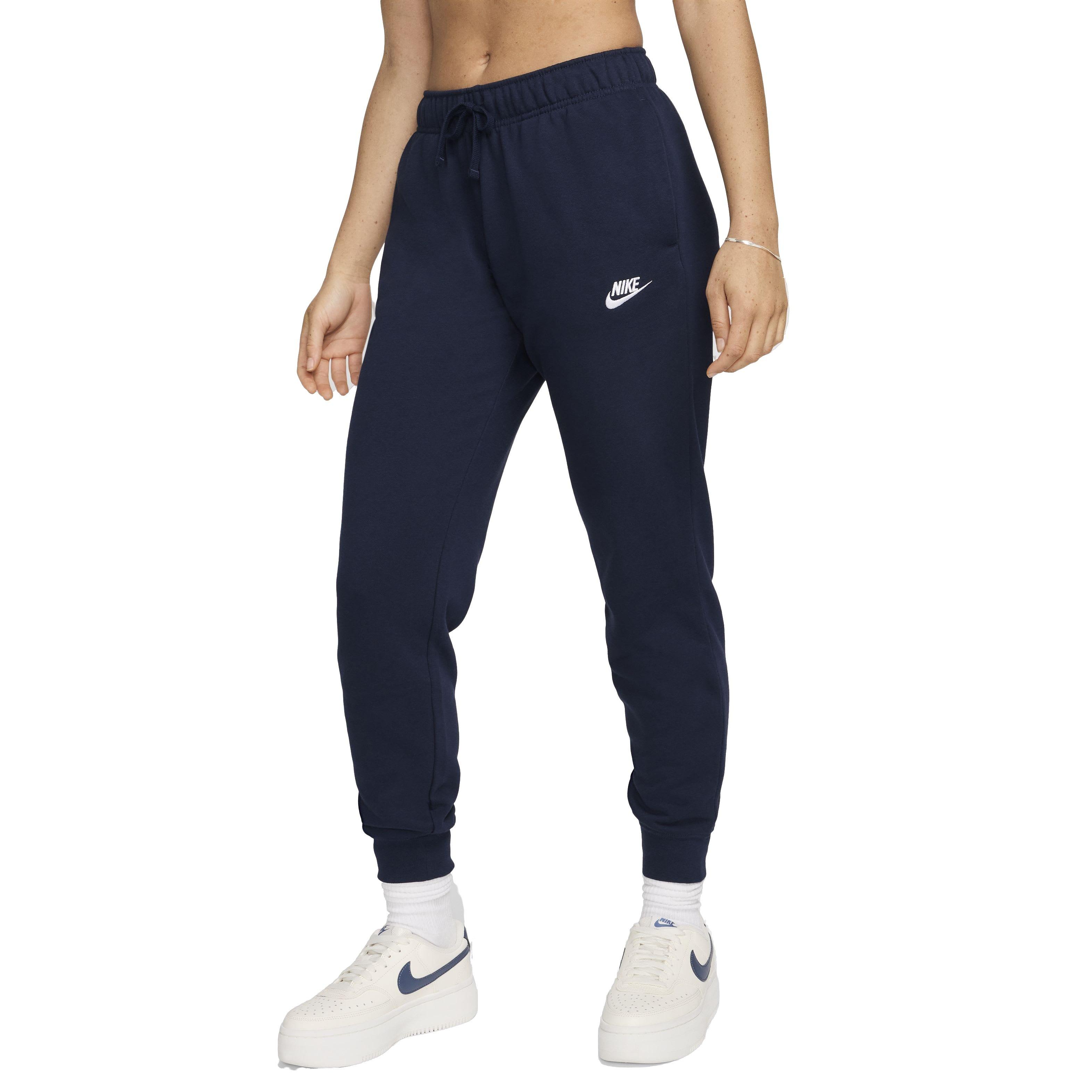Nike Women's Sportswear Club Fleece Mid-Rise Joggers - BLUE Thumbnail View 1