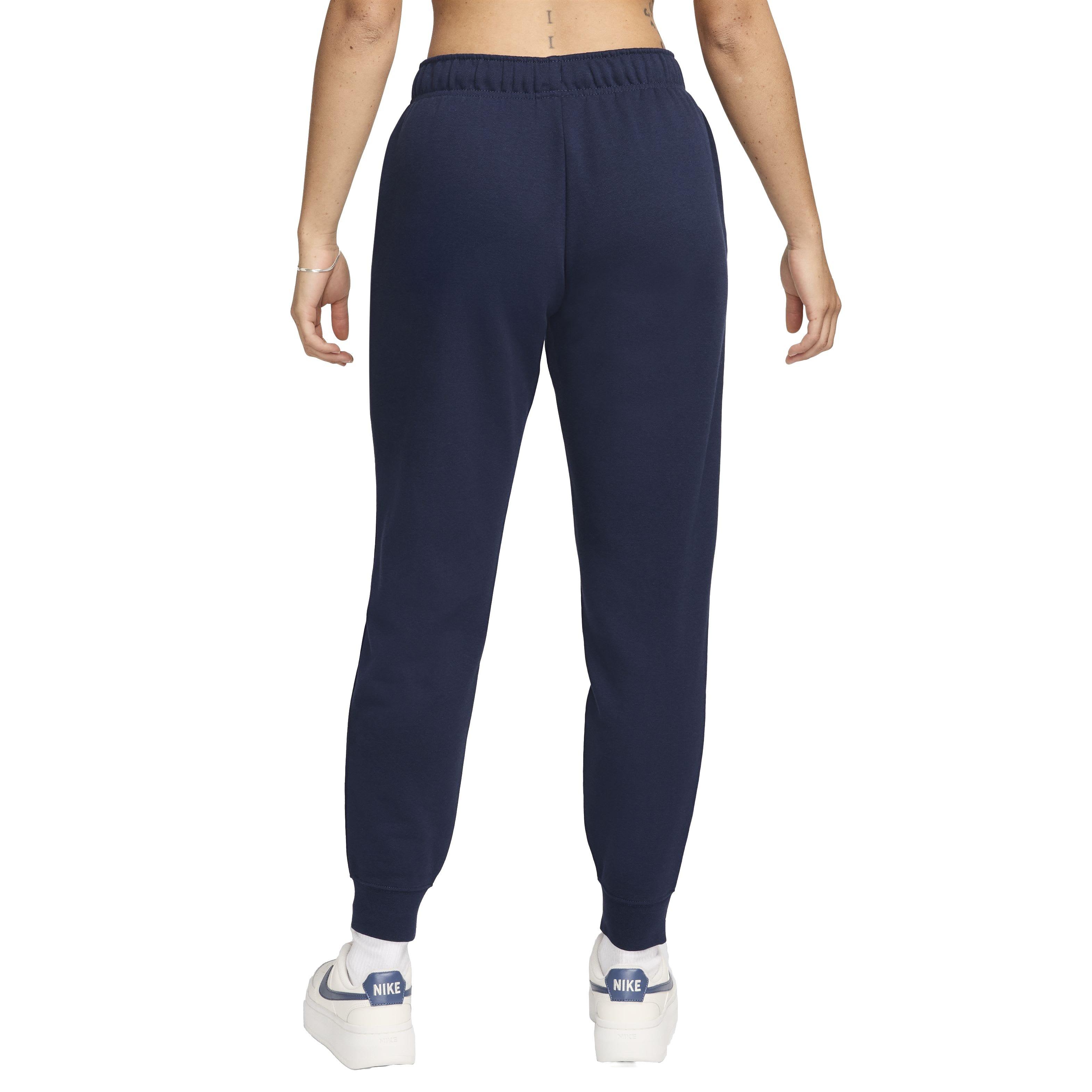Nike Women's Sportswear Club Fleece Mid-Rise Joggers - BLUE Thumbnail View 2