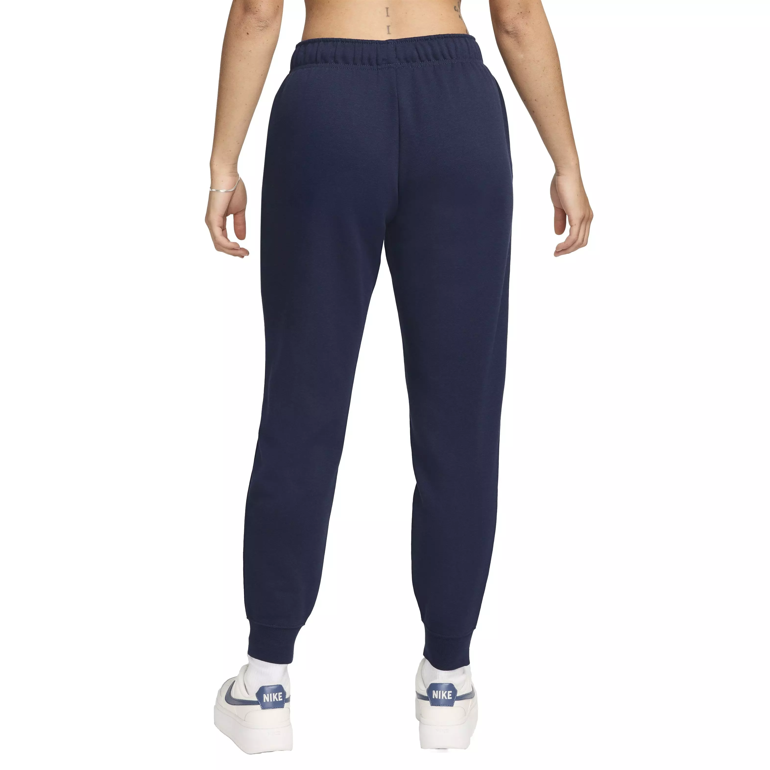 Nike Women's Sportswear Club Fleece Mid-Rise Joggers - BLUE