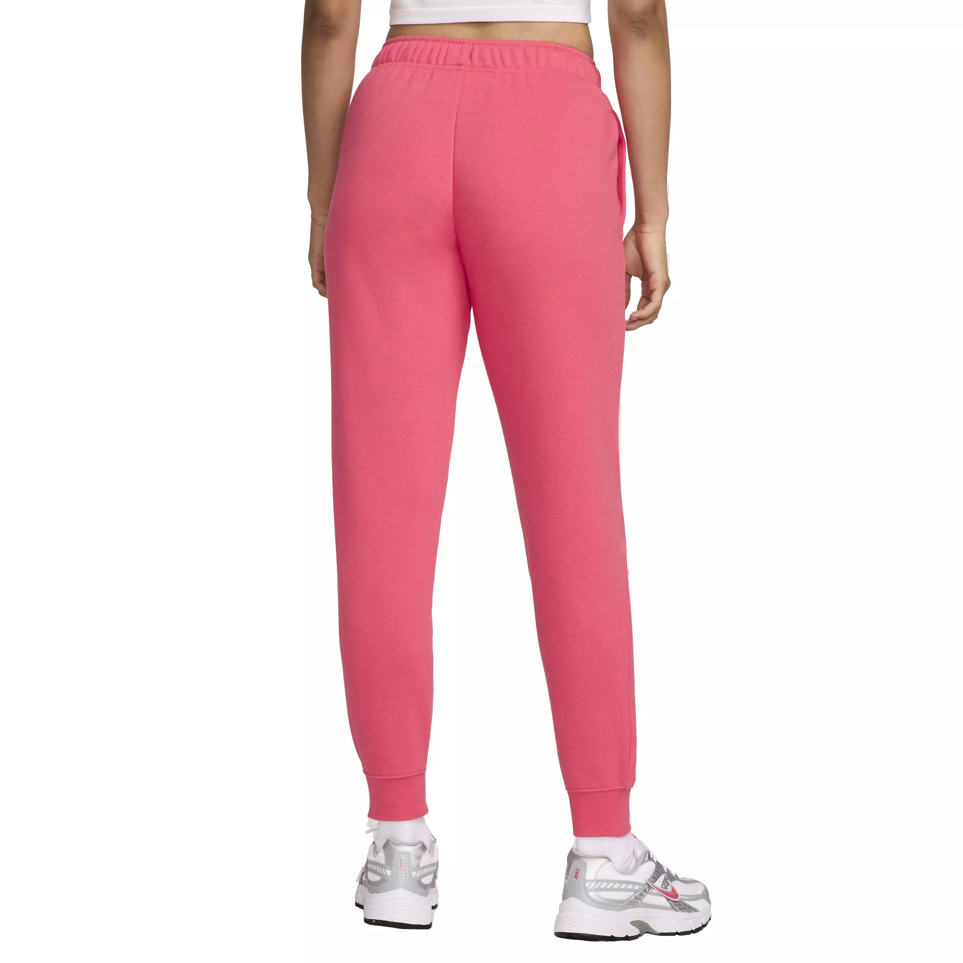 Nike Women's Sportswear Club Fleece Mid-Rise Joggers - PINK