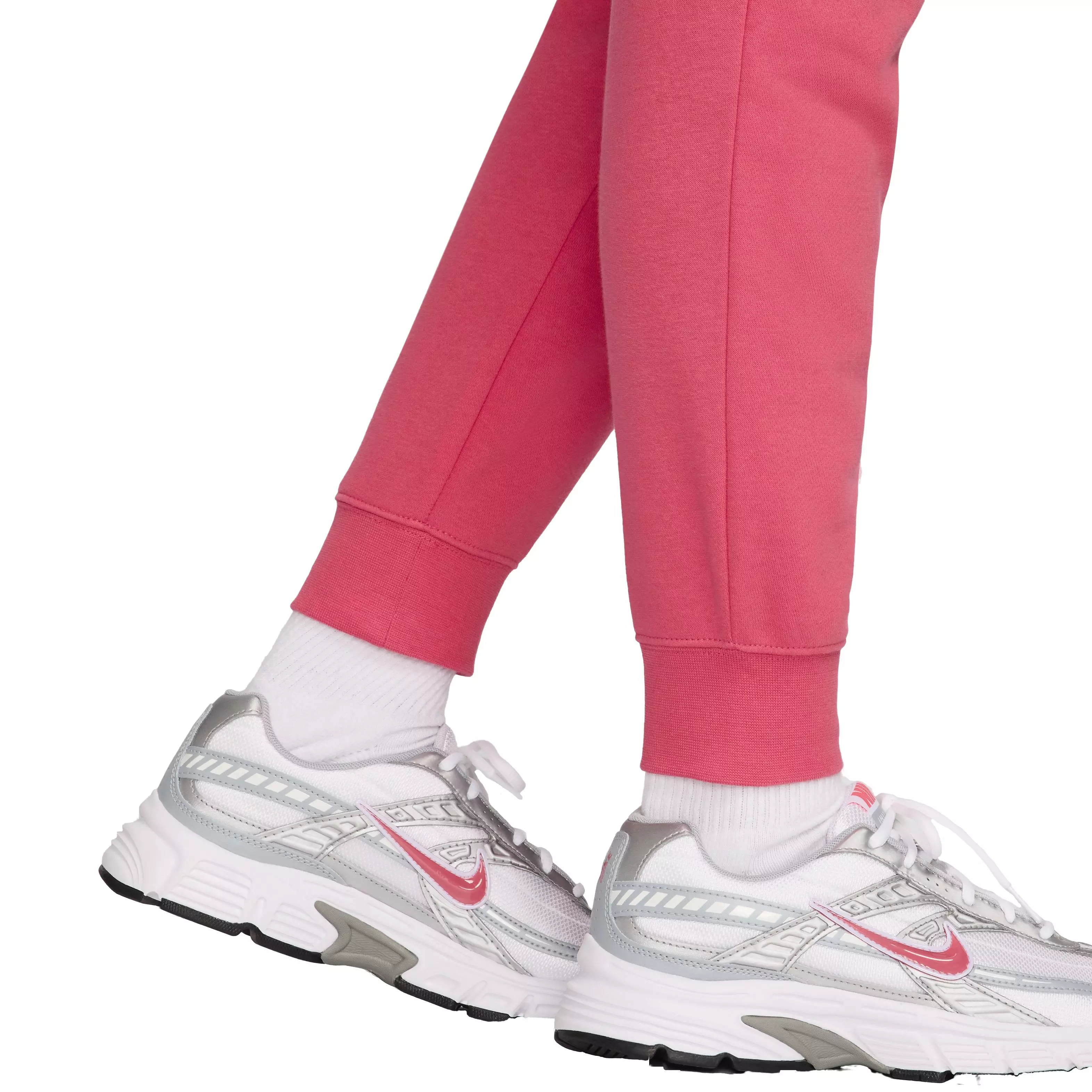 Nike Women's Sportswear Club Fleece Mid-Rise Joggers - PINK