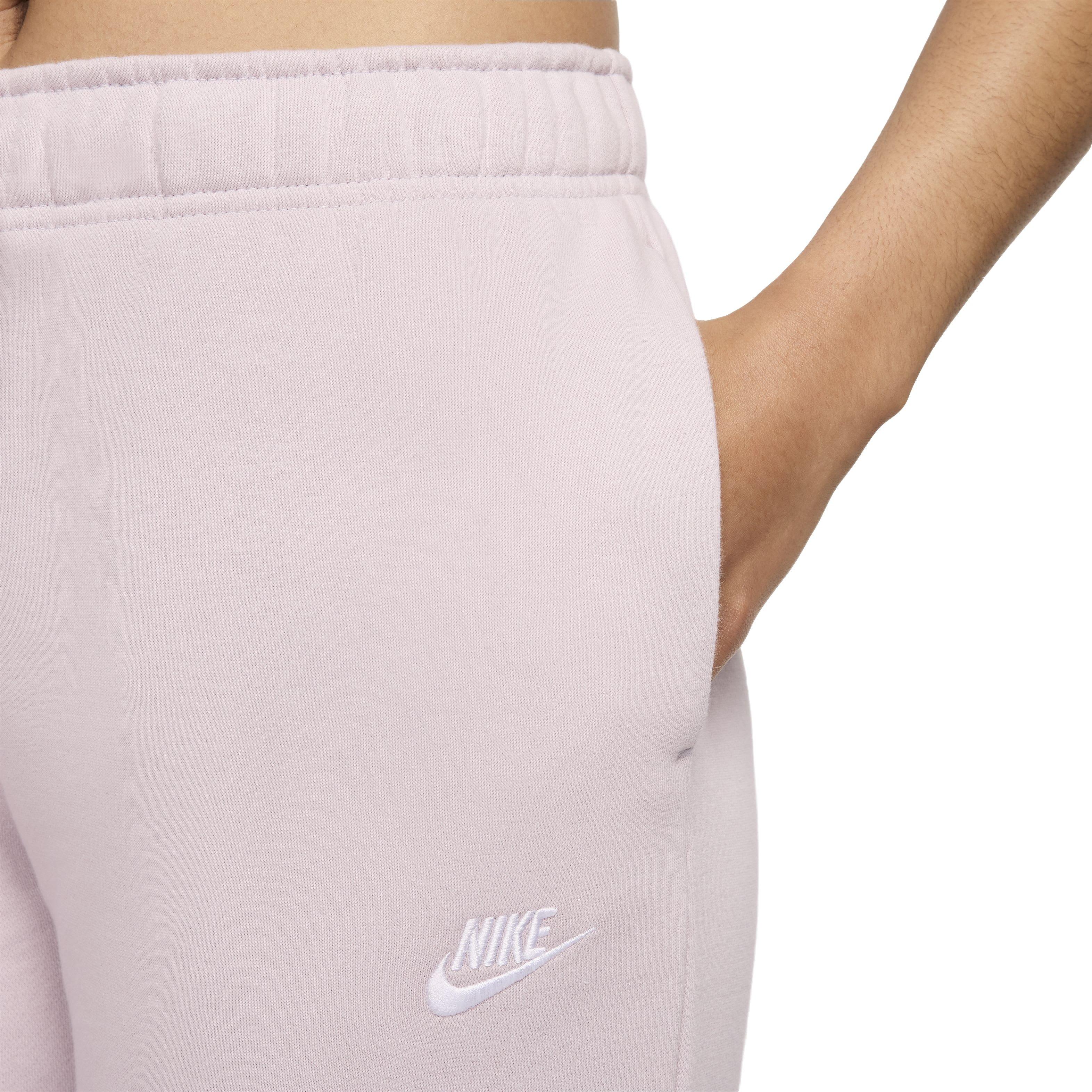 Nike Women's Sportswear Club Fleece Mid-Rise Joggers - PURPLE Thumbnail View 3