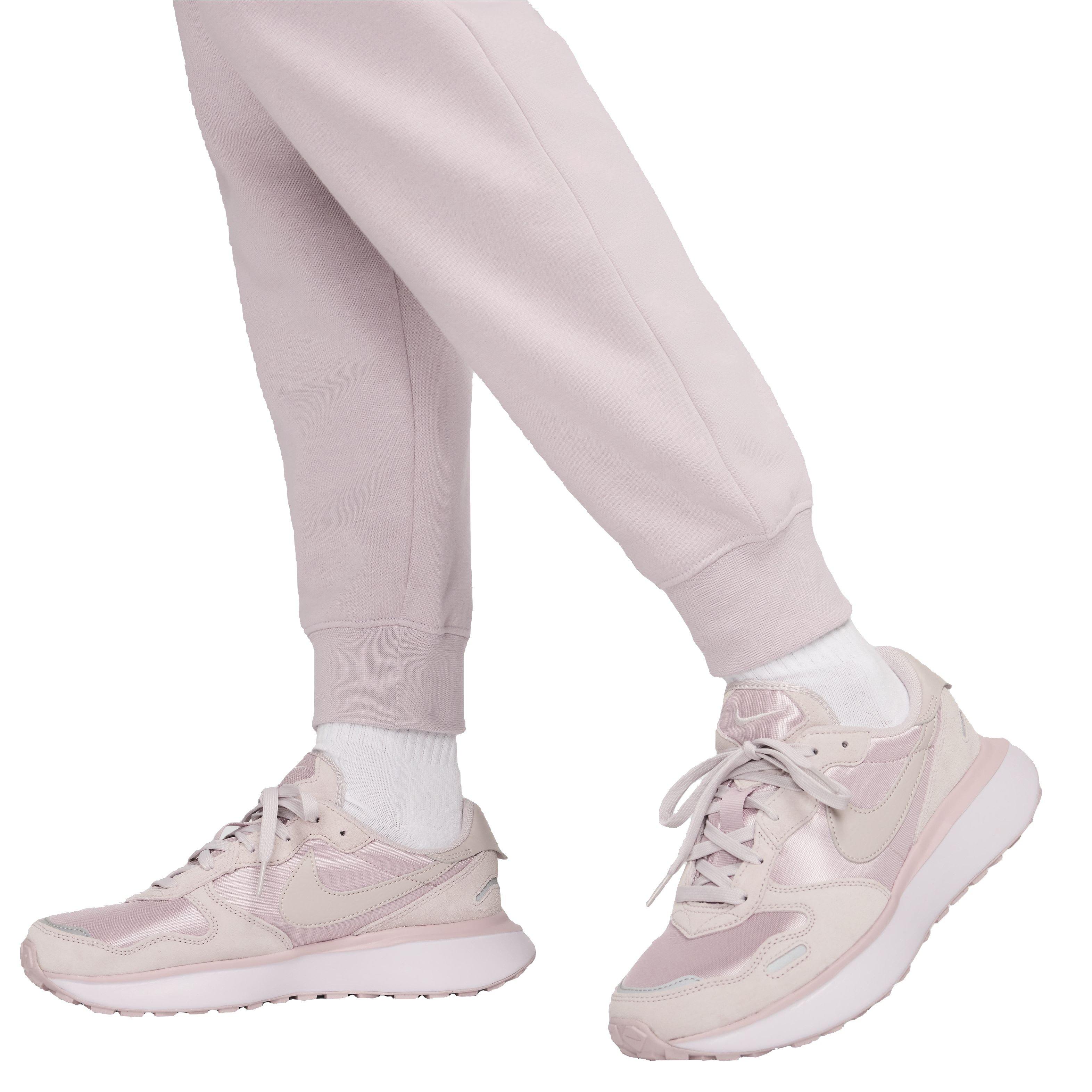 Nike Women's Sportswear Club Fleece Mid-Rise Joggers - PURPLE Thumbnail View 4