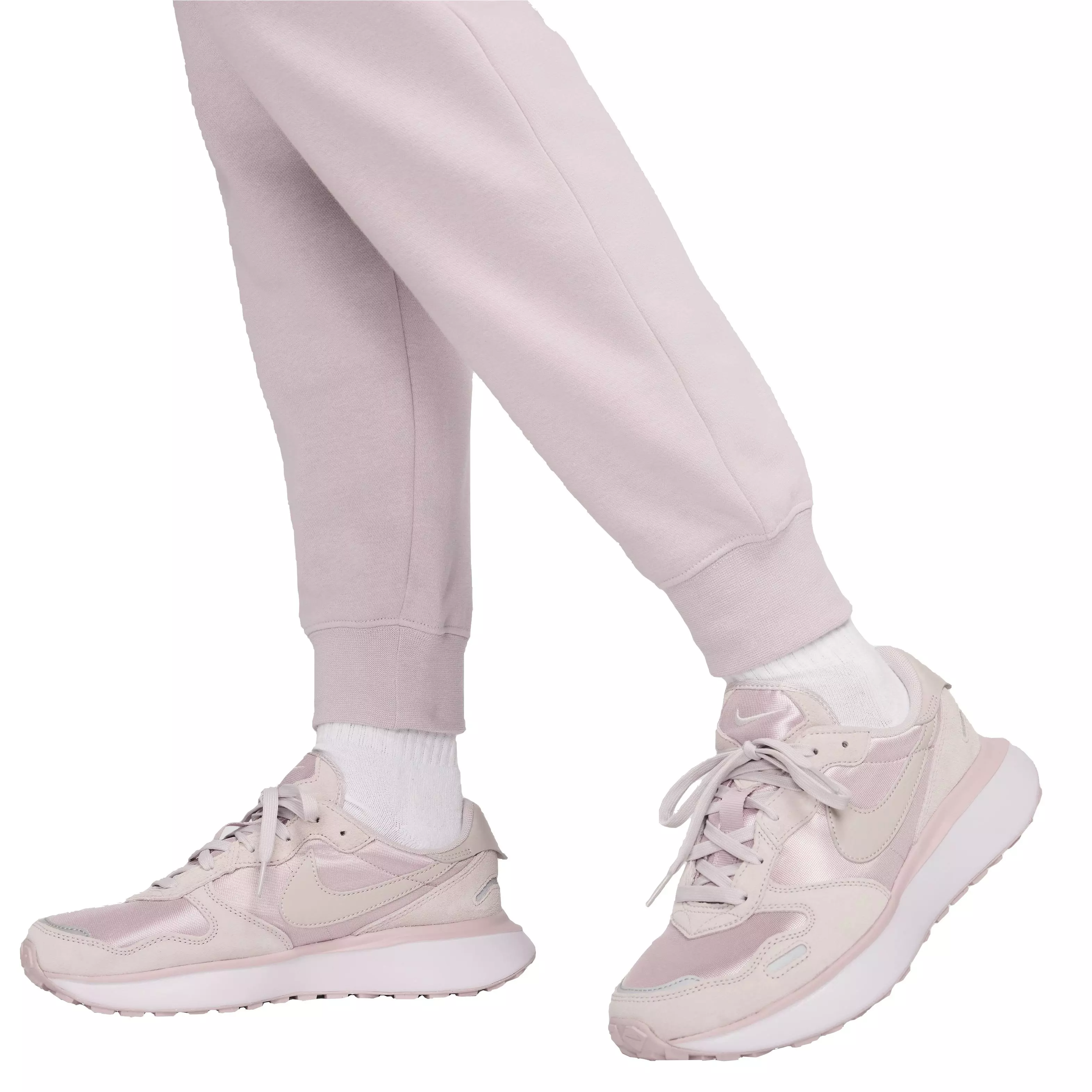 Nike Women's Sportswear Club Fleece Mid-Rise Joggers - PURPLE