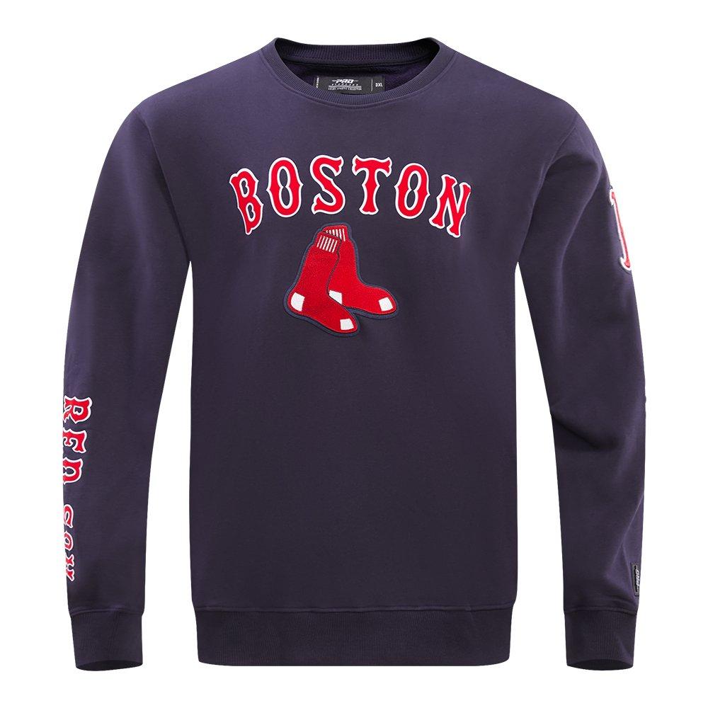 Pro Standard Men's MLB Boston Red Sox Classic Crewneck - Navy - NAVY Thumbnail View 1