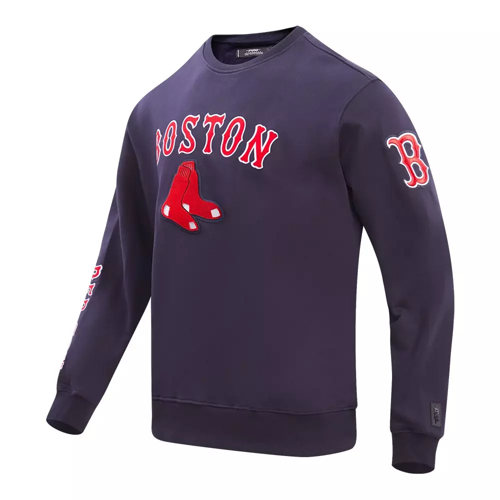 Pro Standard Men's MLB Boston Red Sox Classic Crewneck - Navy - NAVY