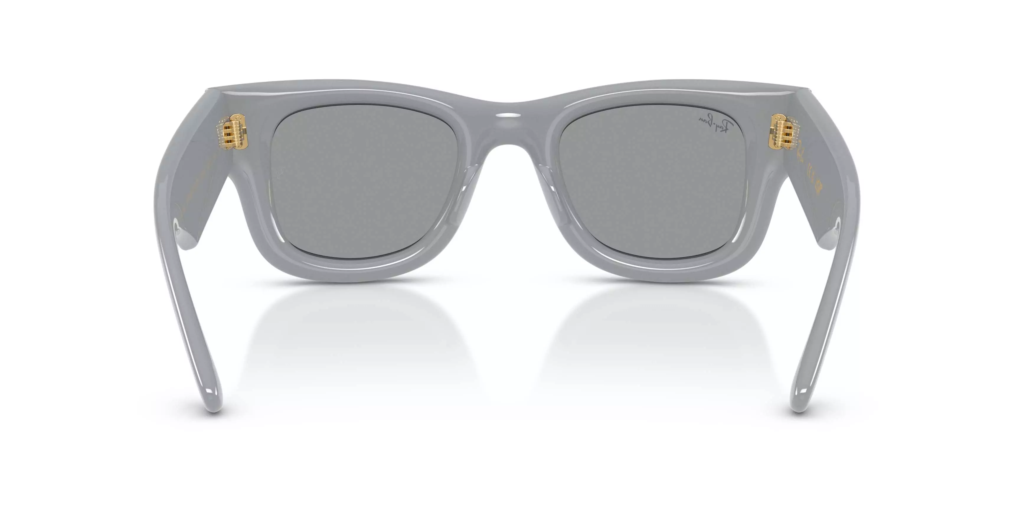 Ray-Ban Wayfarer Puffer Grey Sunglasses &ndash; Polished Solid Grey - GREY