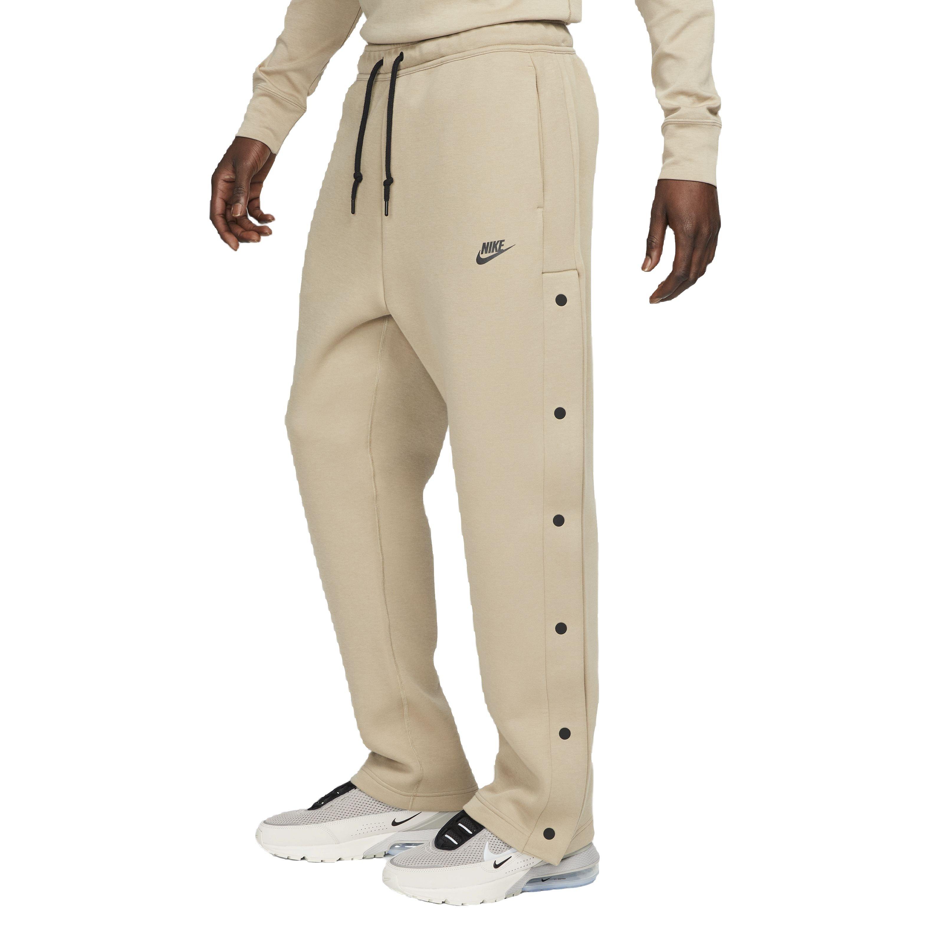 Nike Men's Sportswear Tech Fleece Loose Fit Tear-Away Pants - BROWN Thumbnail View 4