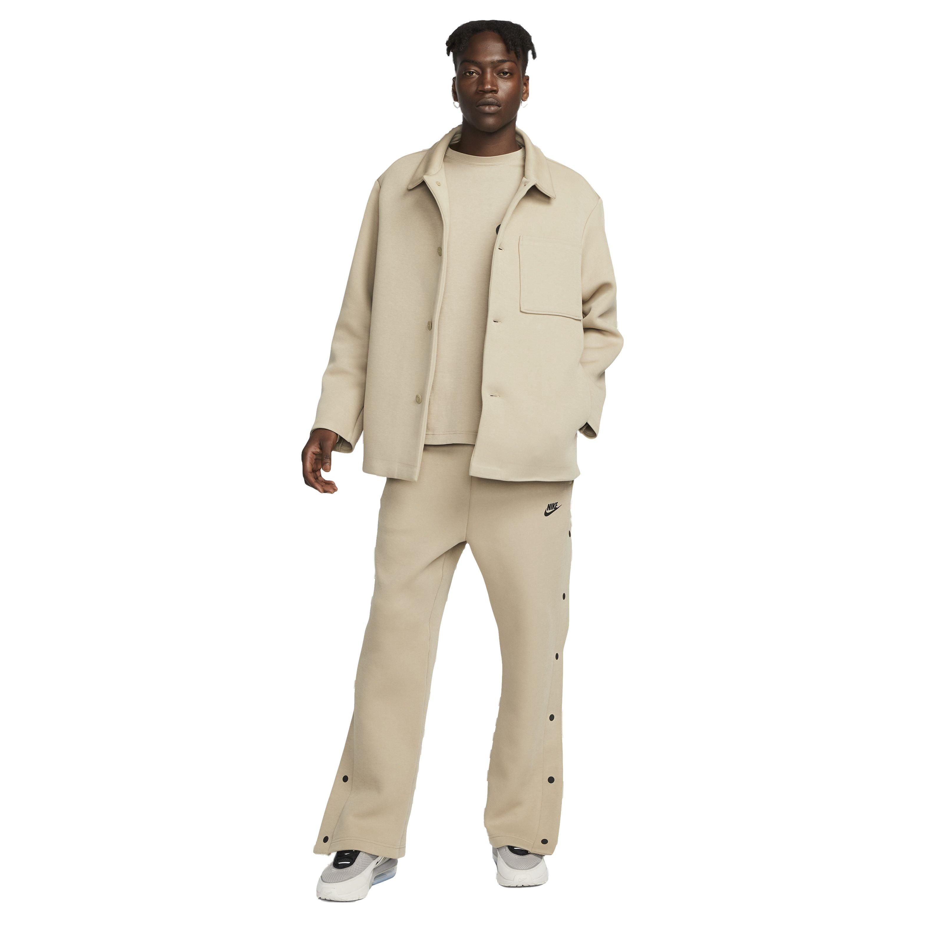 Nike Men's Sportswear Tech Fleece Loose Fit Tear-Away Pants - BROWN Thumbnail View 8