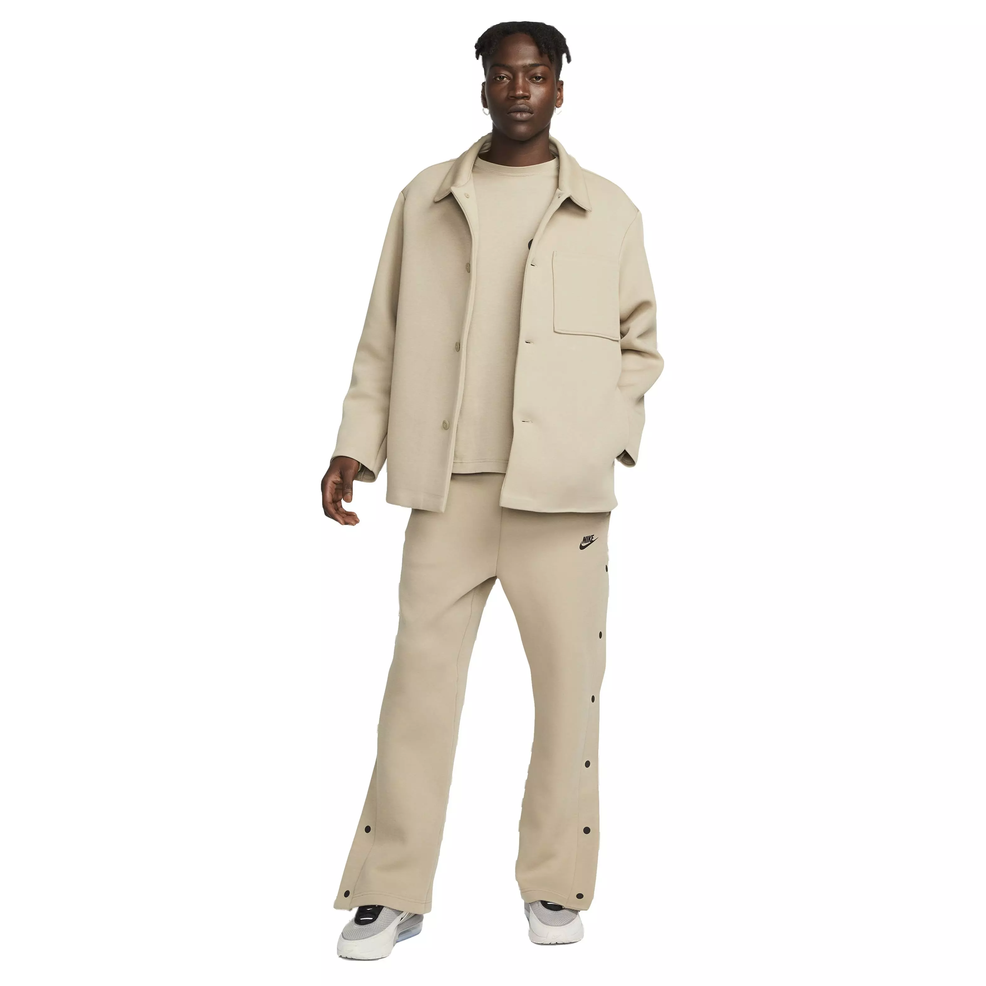 Nike Men's Sportswear Tech Fleece Loose Fit Tear-Away Pants - BROWN