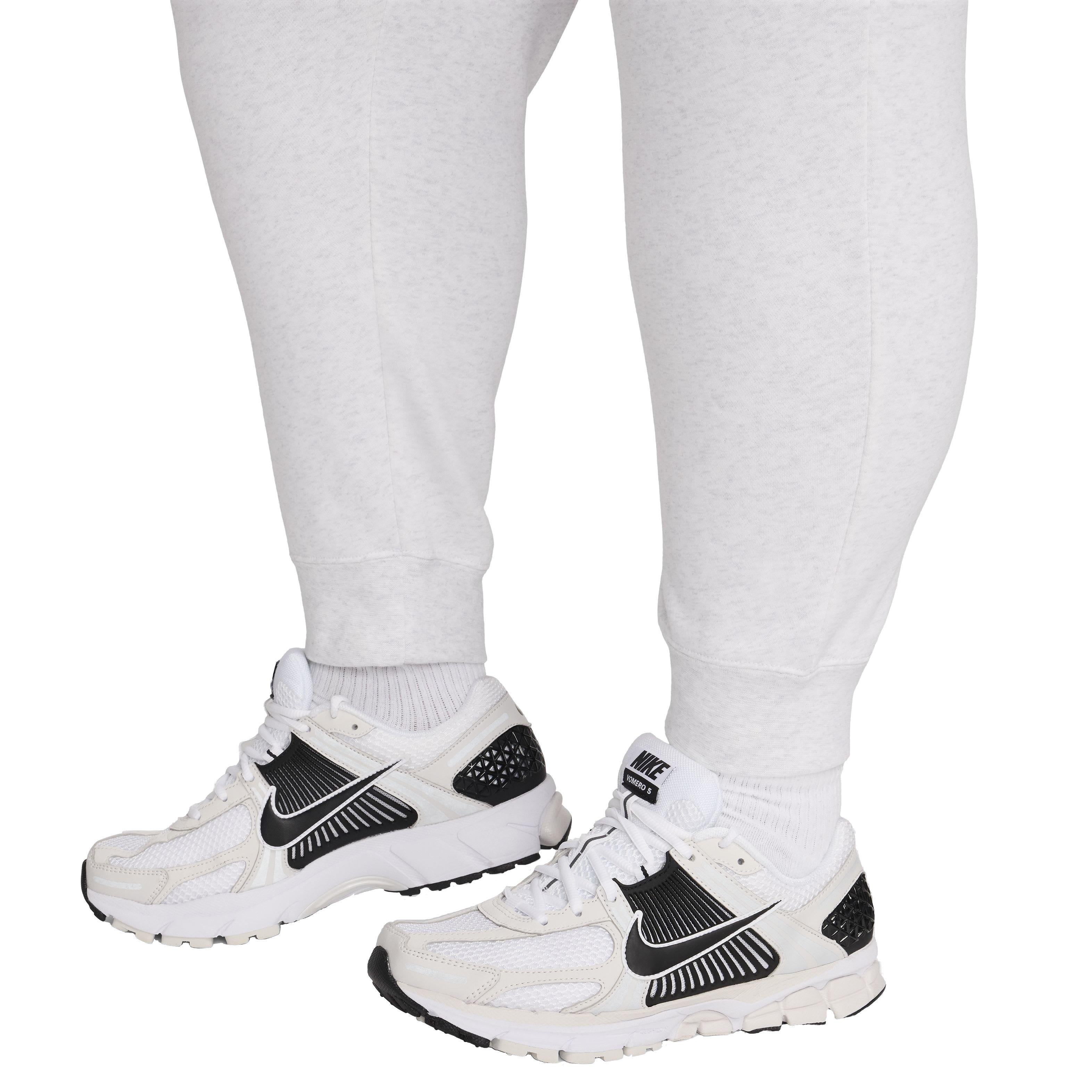 Nike Women's Sportswear Club Fleece Mid Rise Joggers - WHITE Thumbnail View 4