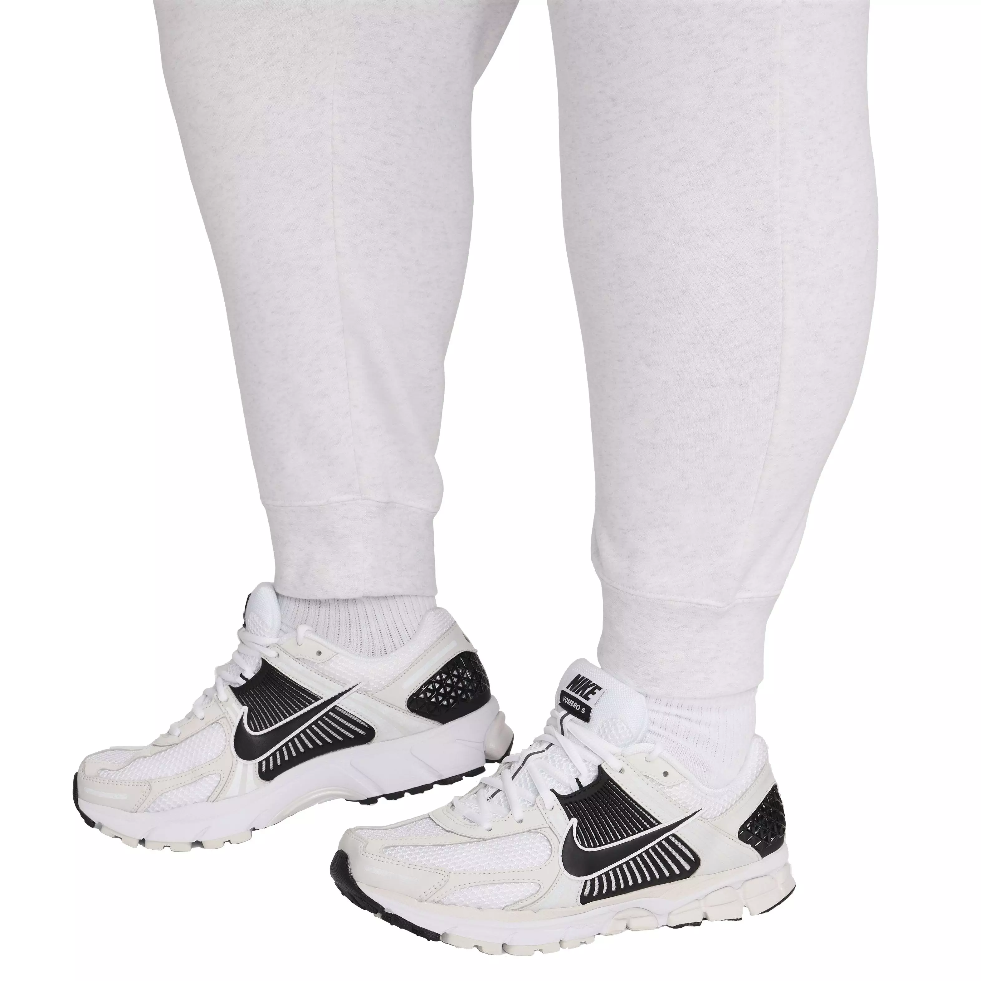Nike Women's Sportswear Club Fleece Mid Rise Joggers - WHITE
