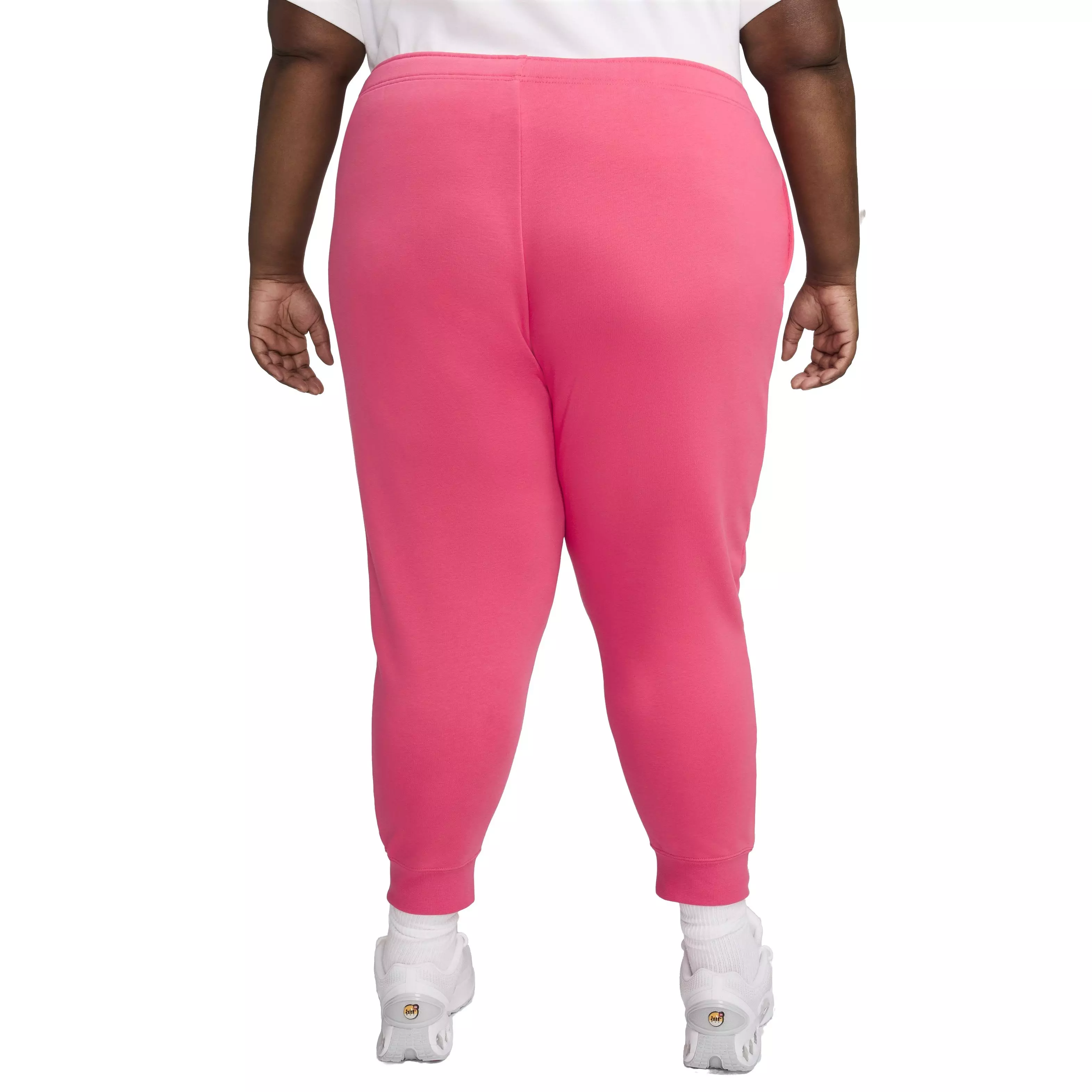 Nike Women's Sportswear Club Fleece Mid Rise Joggers - PINK