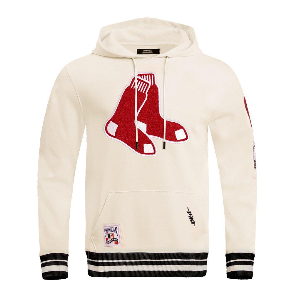 Pro Standard Men's MLB Boston Red Sox Retro Classic Pullover Hoodie - Eggshell - EGGSHELL