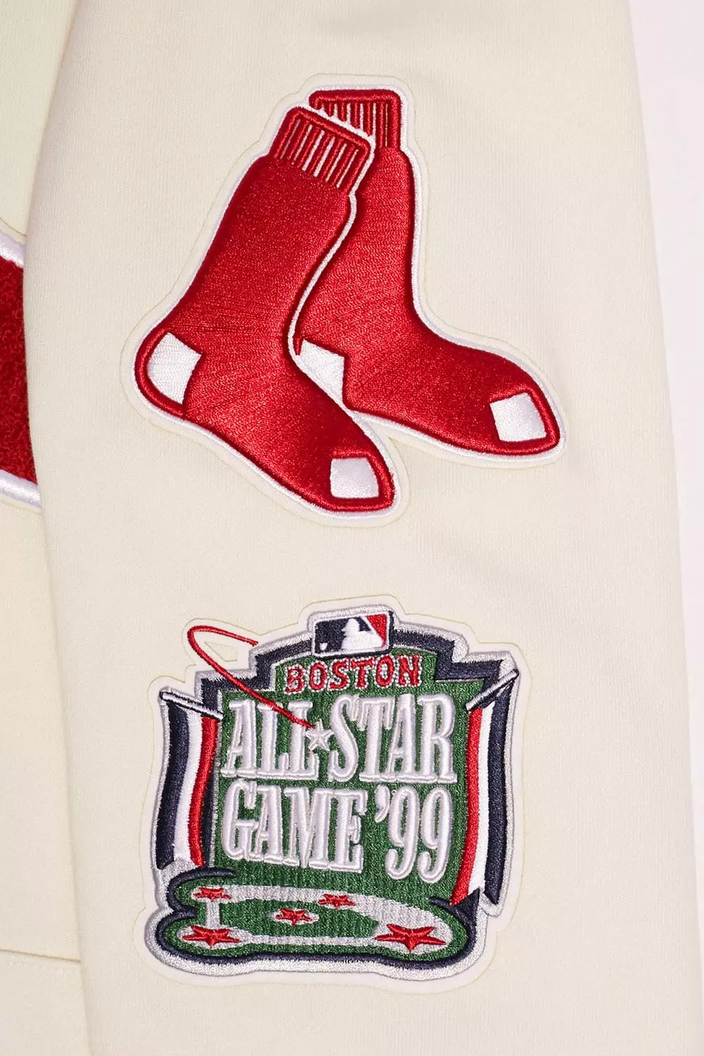 Pro Standard Men's MLB Boston Red Sox Retro Classic Pullover Hoodie - Eggshell - EGGSHELL