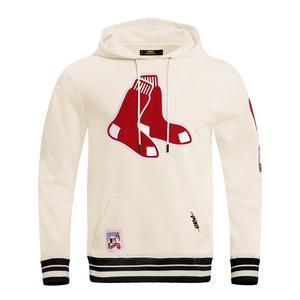 Pro Standard Men's MLB Boston Red Sox Retro Classic Pullover Hoodie - Eggshell