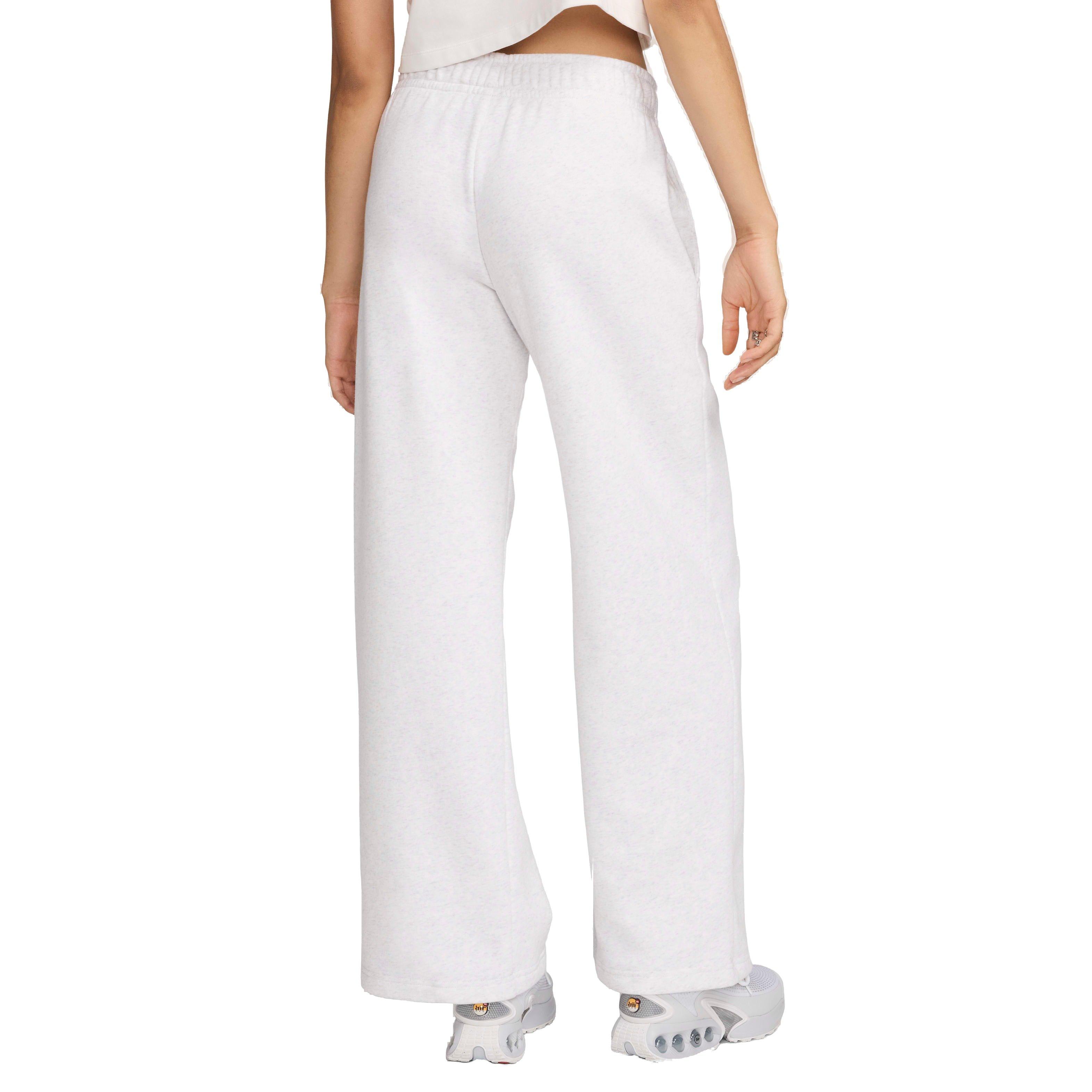 Nike Women's Sportswear Club Fleece Mid-Rise Wide-Leg Sweatpants - WHITE Thumbnail View 2