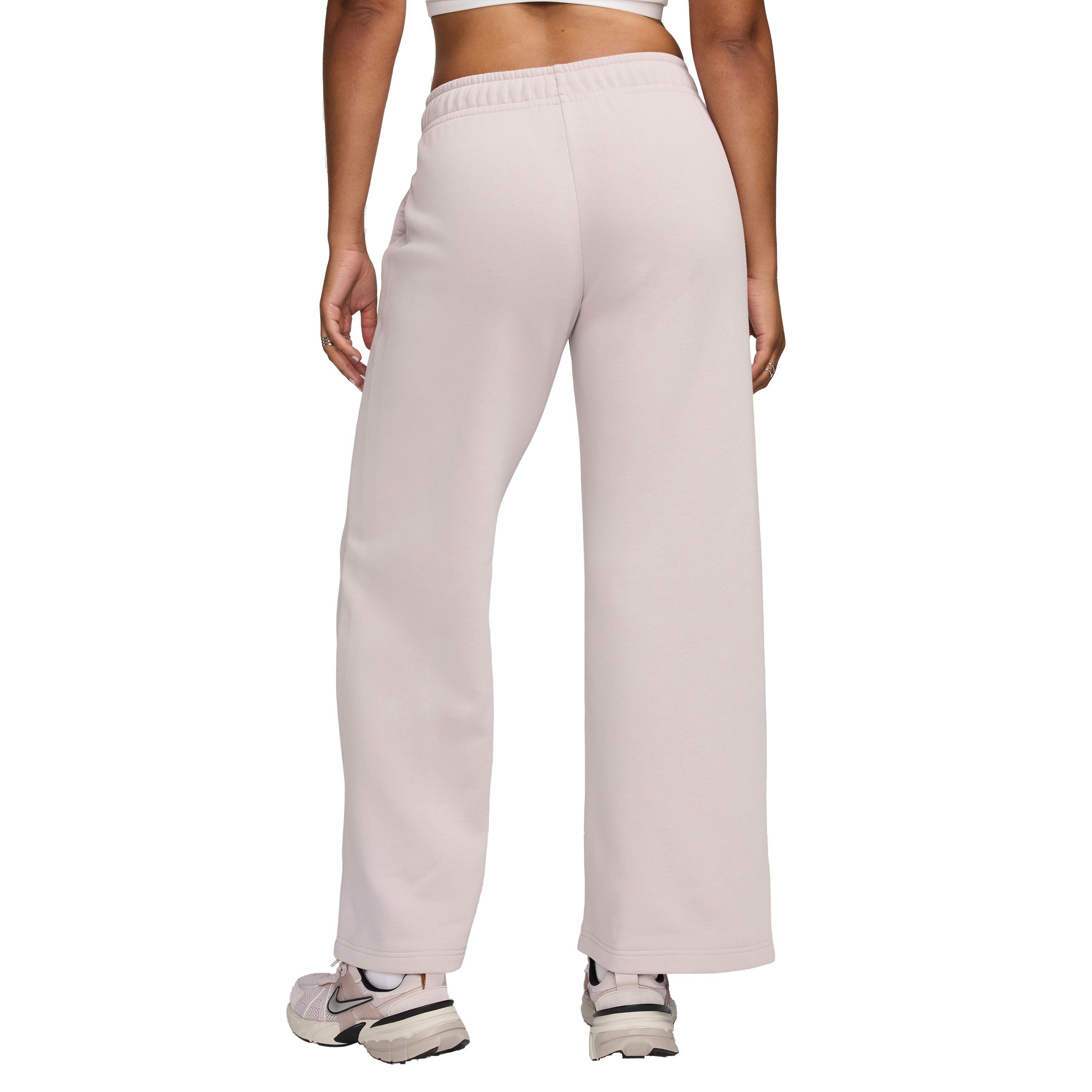 Nike Women's Sportswear Club Fleece Mid-Rise Wide-Leg Sweatpants - LT PURPLE Thumbnail View 2