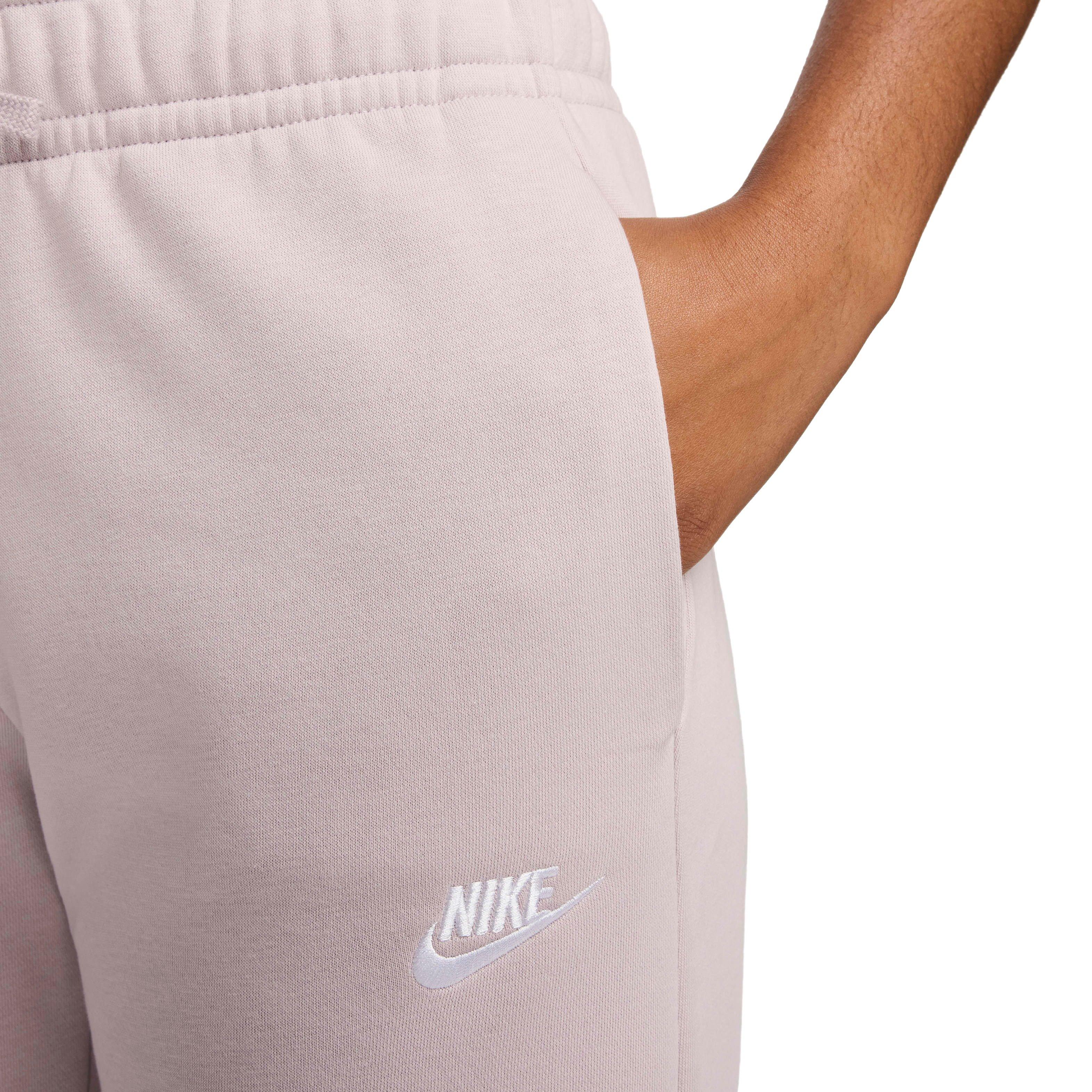 Nike Women's Sportswear Club Fleece Mid-Rise Wide-Leg Sweatpants - LT PURPLE Thumbnail View 3