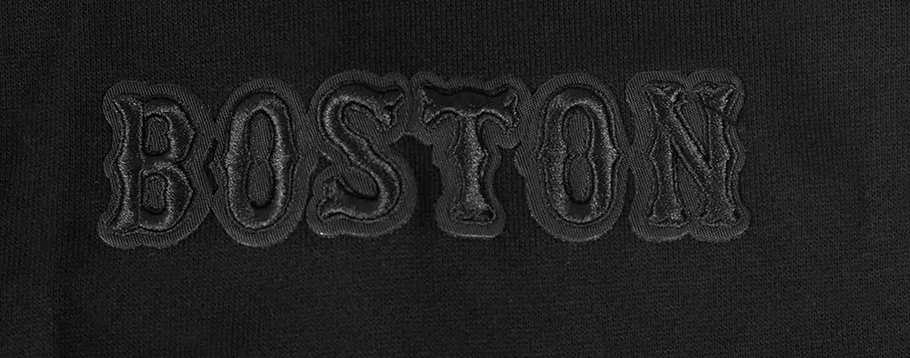 Pro Standard Men's MLB Boston Red Sox Neutral Drop Shoulder Pullover Hoodie - BLACK