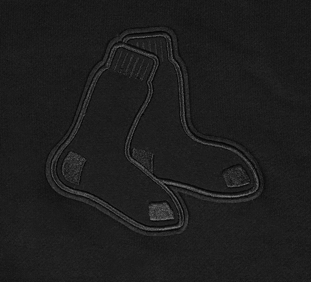 Pro Standard Men's MLB Boston Red Sox Neutral Drop Shoulder Pullover Hoodie - BLACK