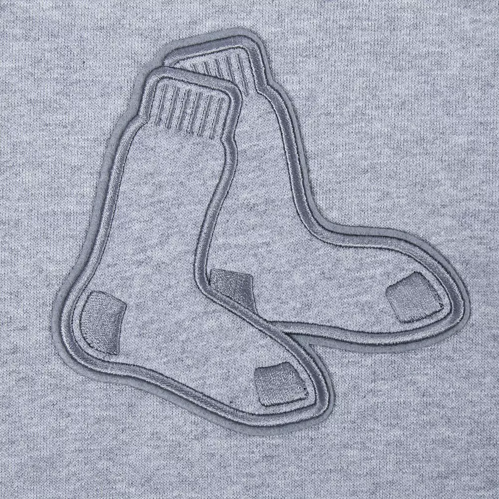 Pro Standard Men's MLB Boston Red Sox Neutral Drop Shoulder Pullover Hoodie - DK GREY