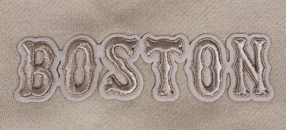 Pro Standard Men's MLB Boston Red Sox Neutral Drop Shoulder Pullover Hoodie - BROWN