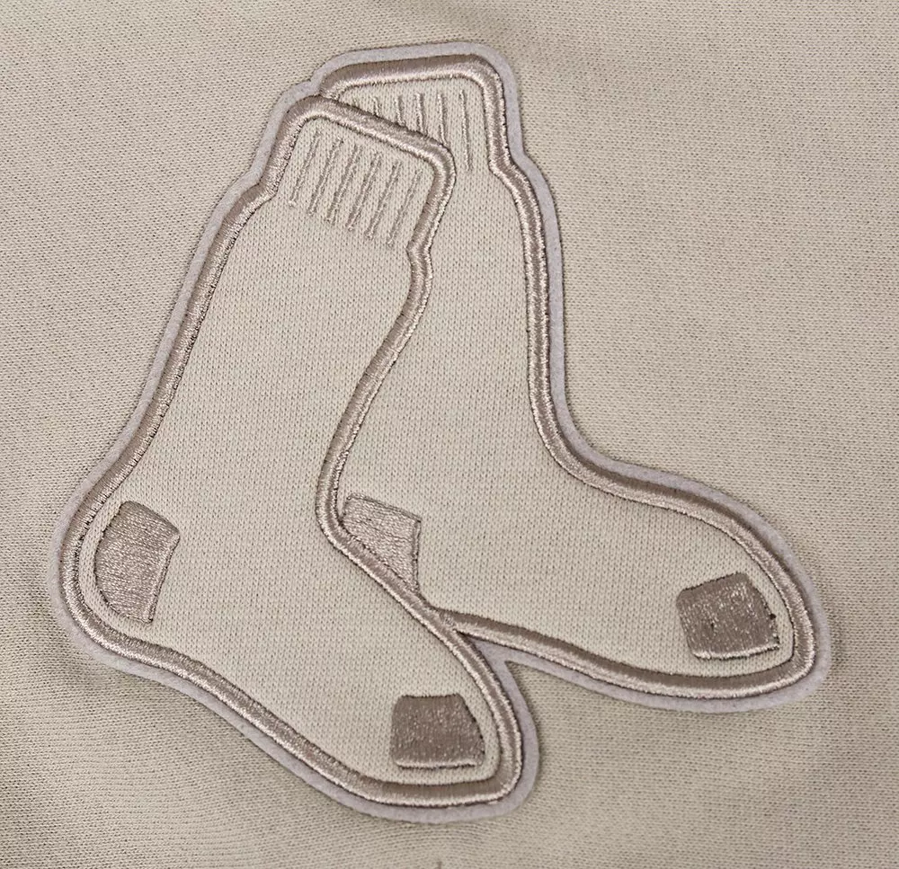 Pro Standard Men's MLB Boston Red Sox Neutral Drop Shoulder Pullover Hoodie - BROWN