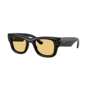 Ray-Ban Wayfarer Puffer Yellow Sunglasses &ndash; Polished Black