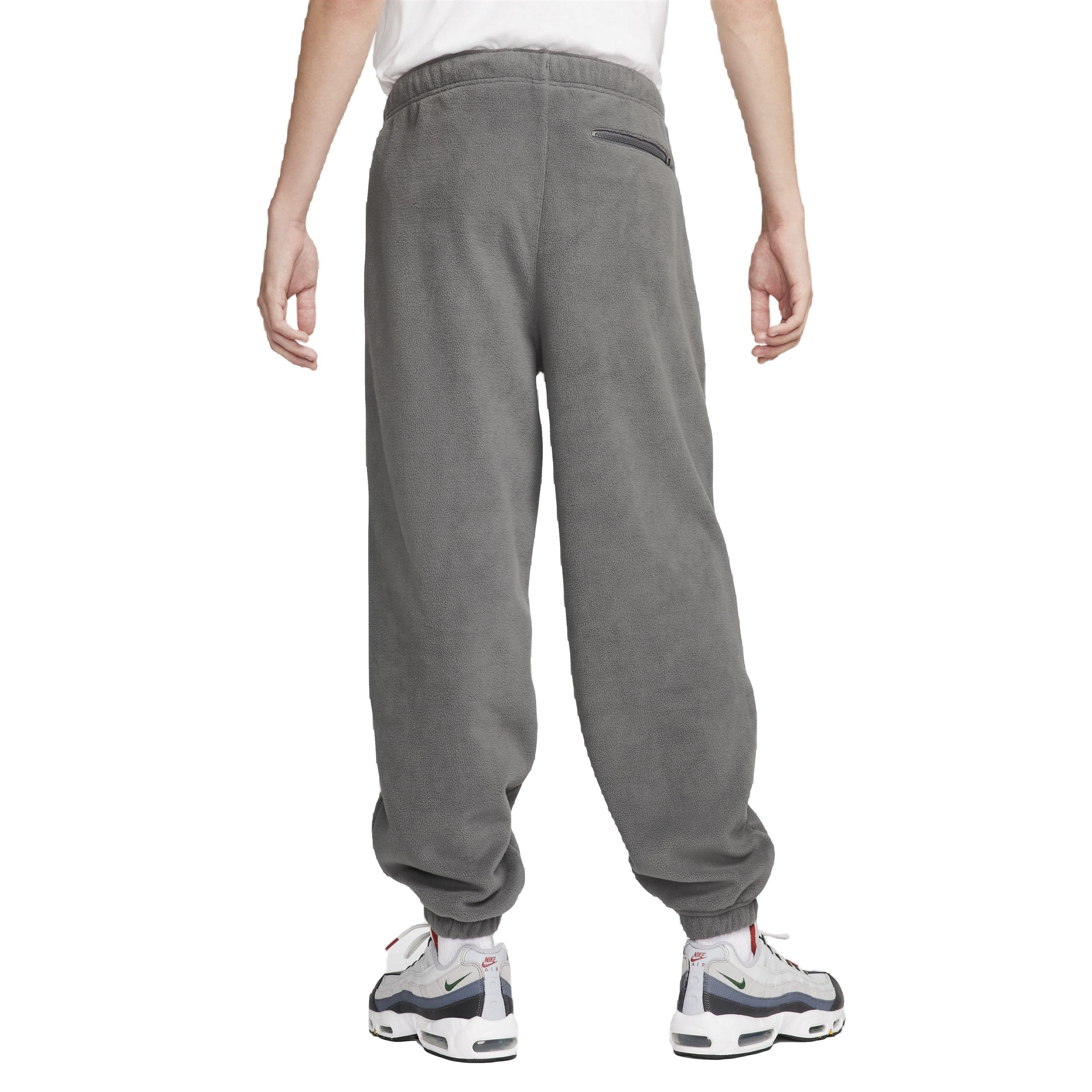 Nike Men's Club Fleece Polar Fleece Pants - GREY Thumbnail View 2
