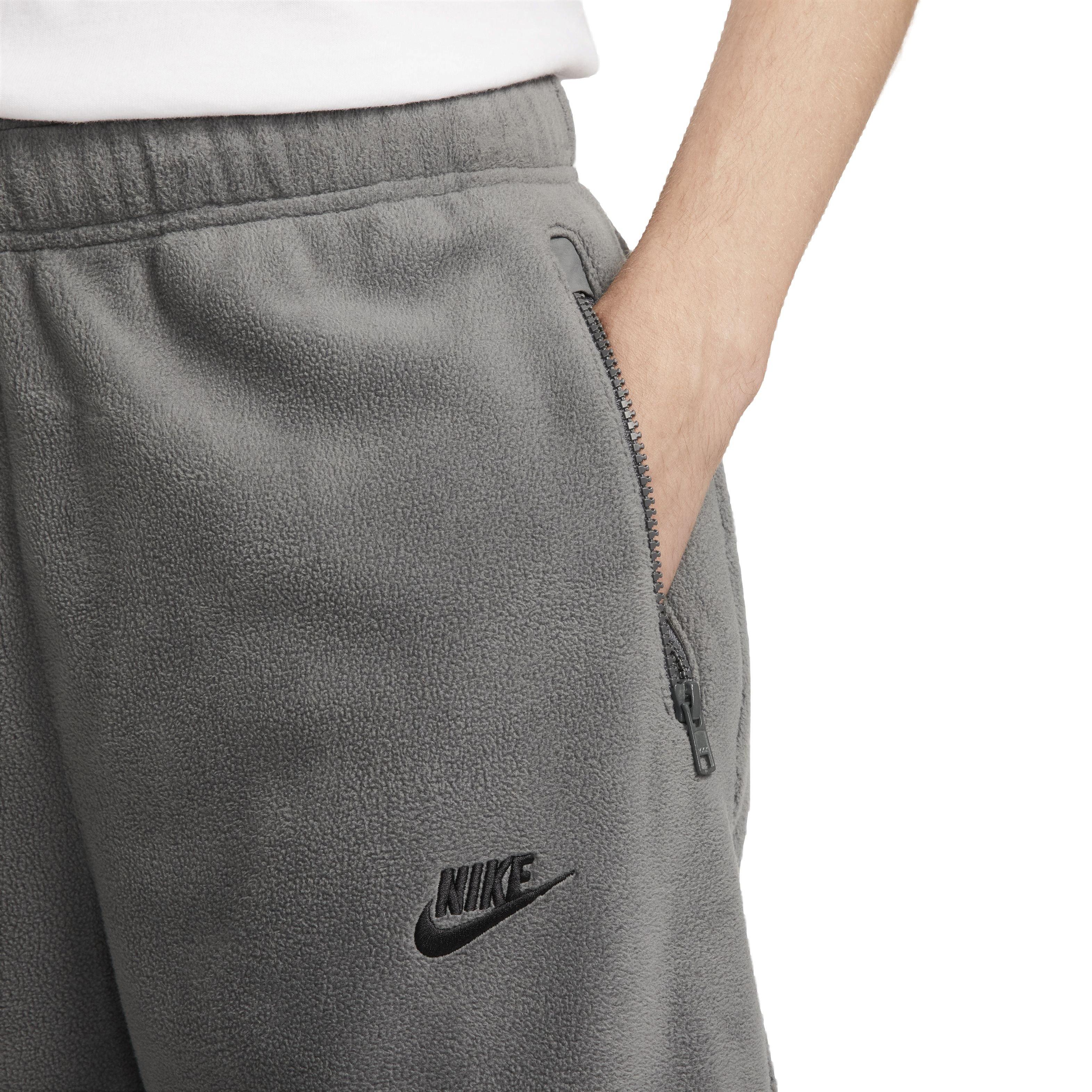 Nike Men's Club Fleece Polar Fleece Pants - GREY Thumbnail View 4