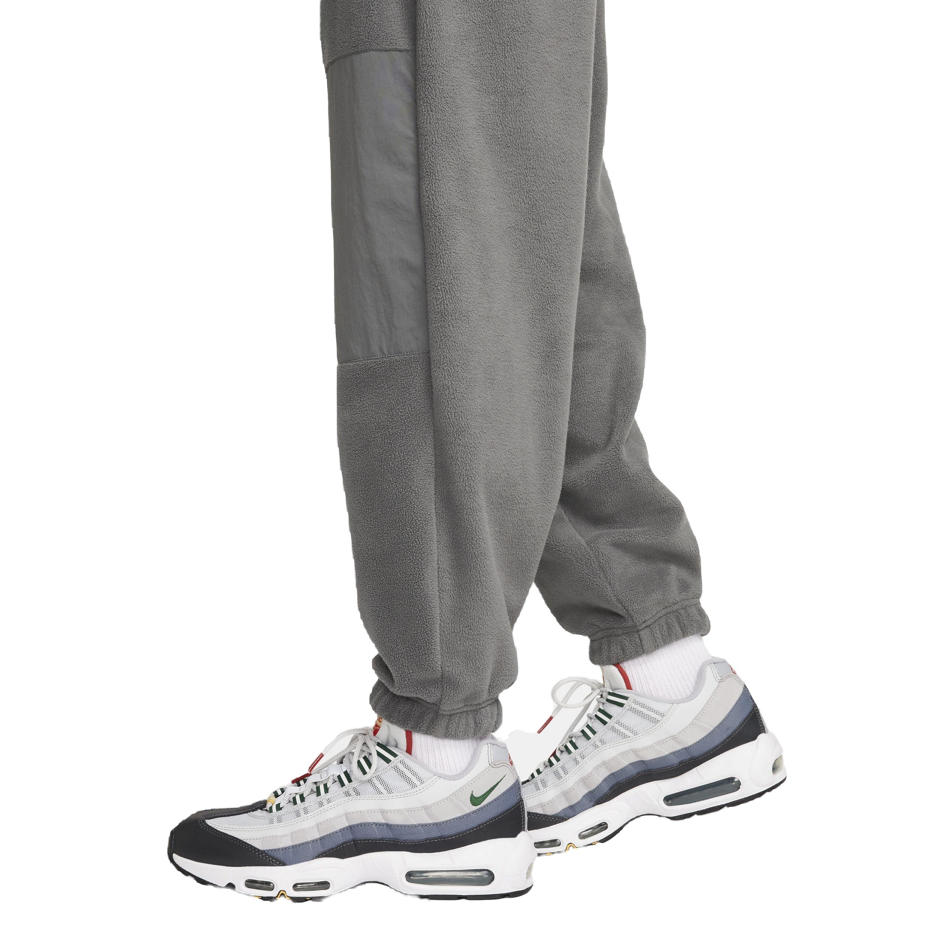 Nike Men's Club Fleece Polar Fleece Pants - GREY Thumbnail View 6